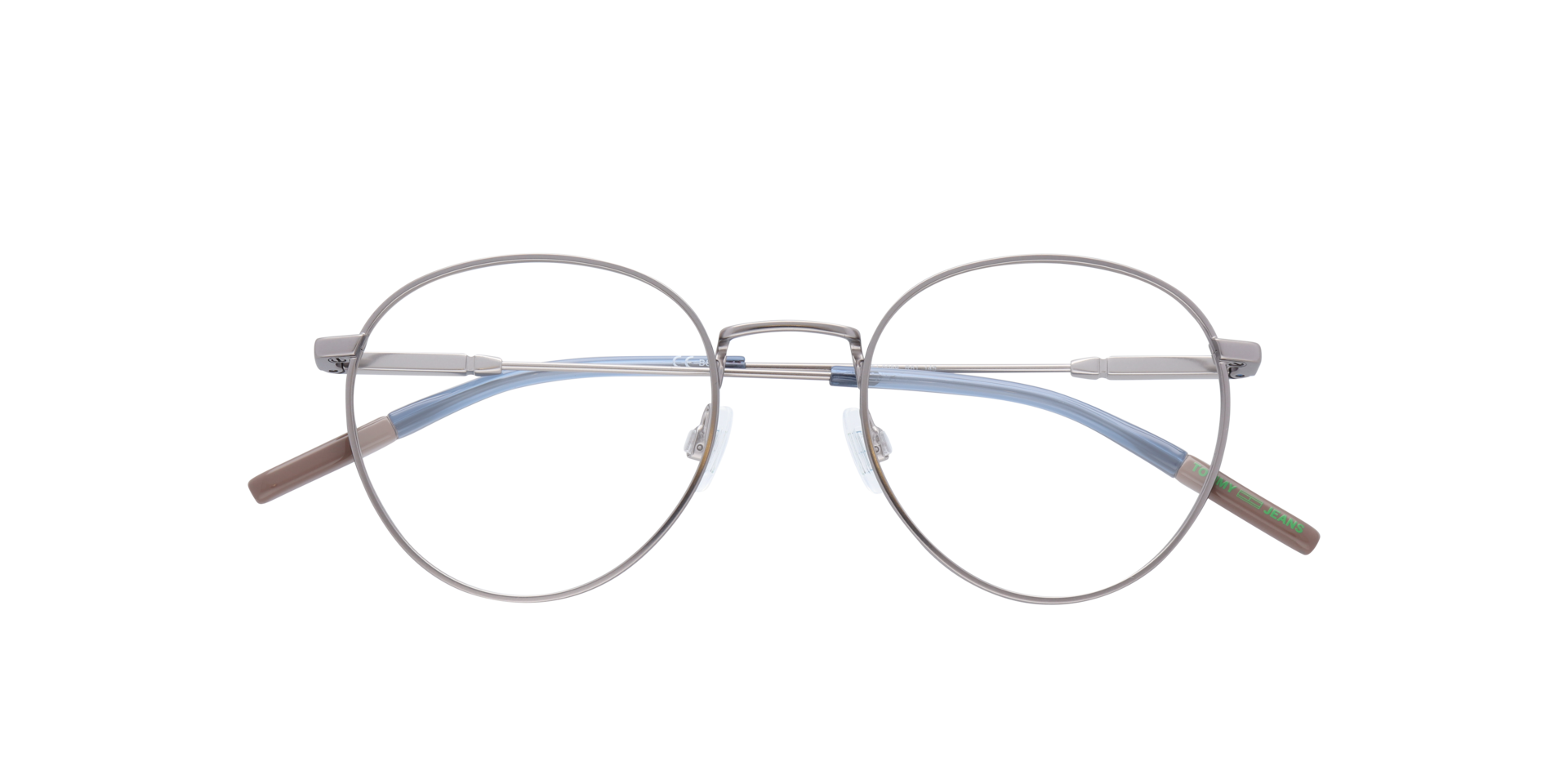 TJ 0089 Silver MetalEyeglass Frames for Glasses Direct, Closed View
