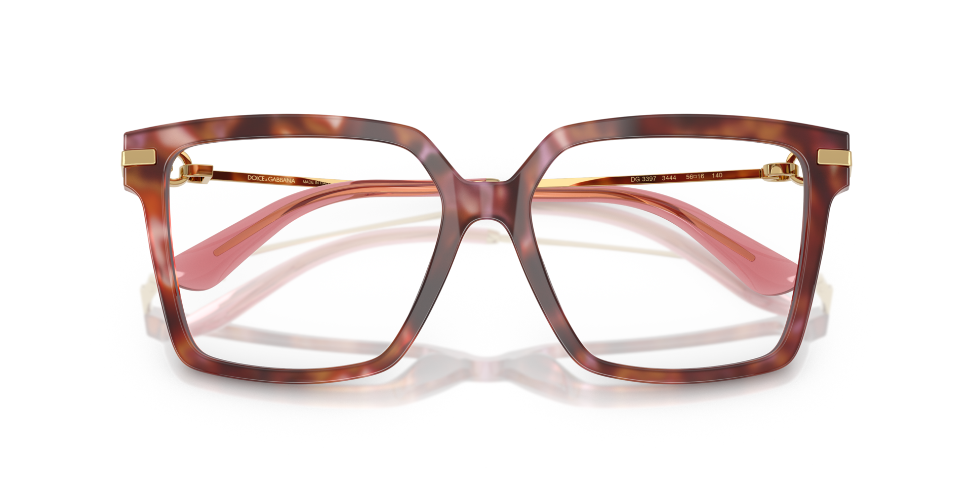DG3397 Havana Brown AcetateEyeglass Frames for Glasses Direct, Closed View