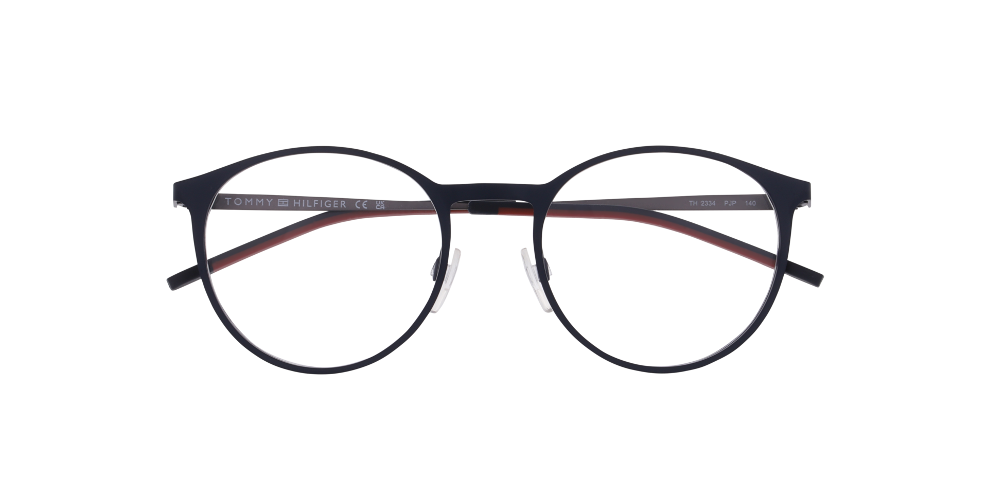 TH 2334 Blue MetalEyeglass Frames for Glasses Direct, Closed View