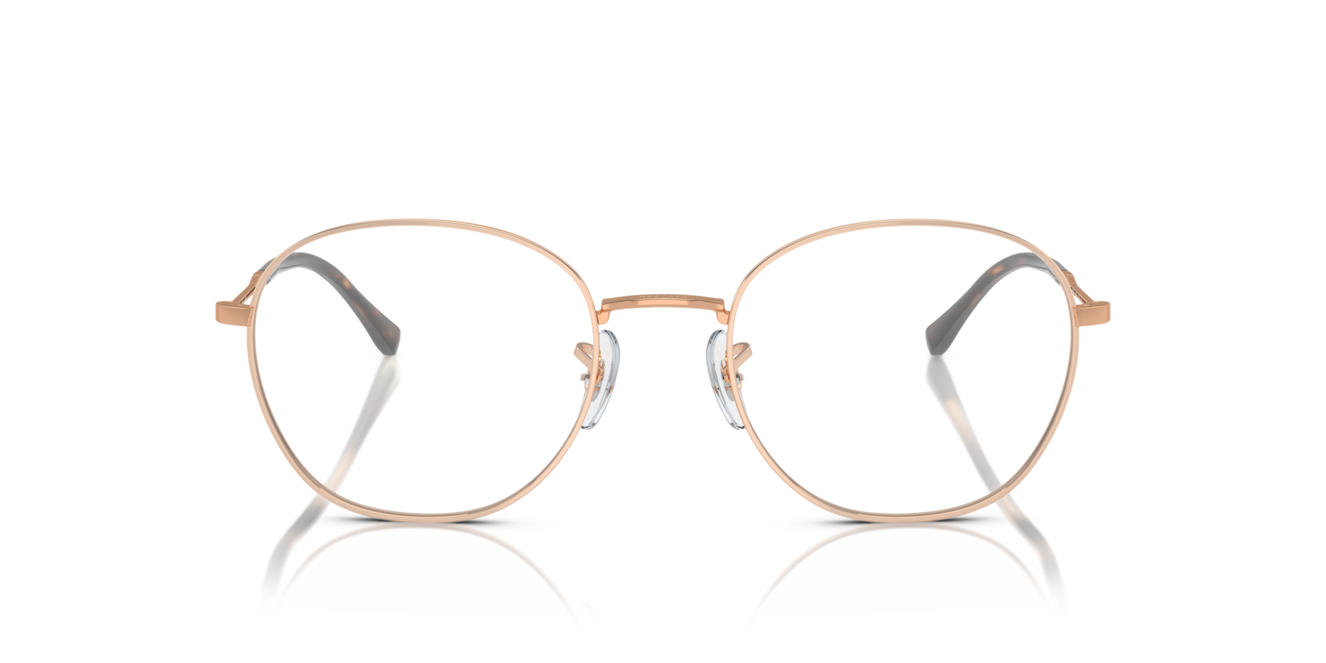 RB6509 Rose Gold MetalSunglass Frames for Glasses Direct, Front View
