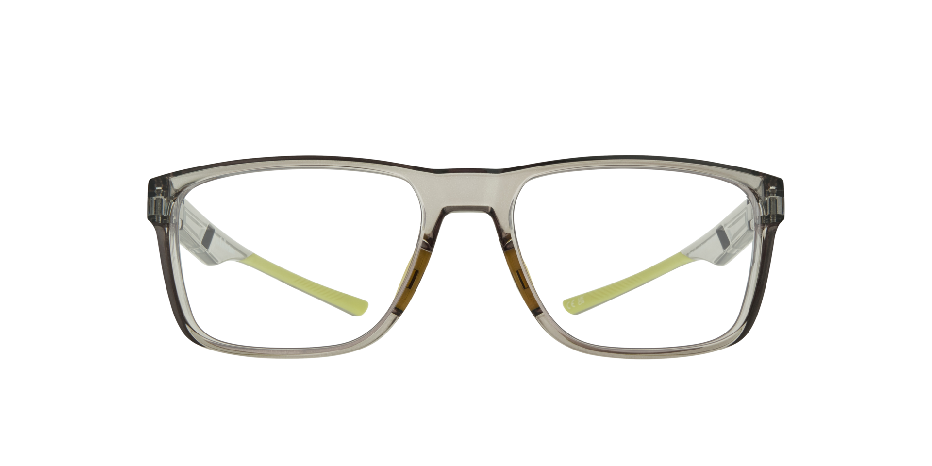 Kane Crystal Grey PlasticEyeglass Frames for Glasses Direct, Front View