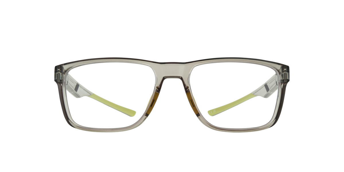Gd Collection Men's Crystal Grey Rectangle Plastic Eyeglasses Online - Full Rim - Kane