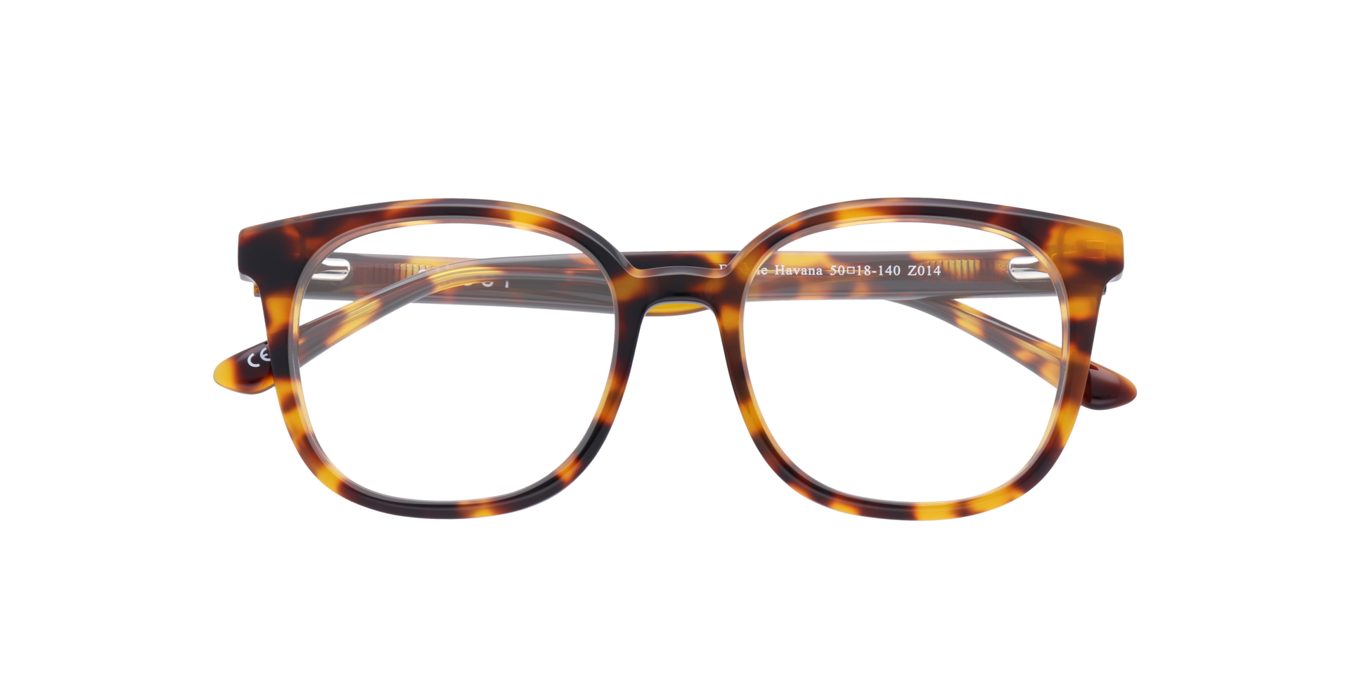 Freddie Havana AcetateEyeglass Frames for Glasses Direct, Closed View