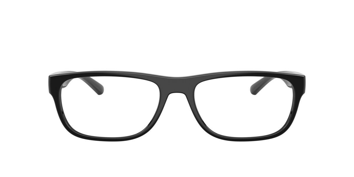 Arnette Men's Recycled Black Rectangle Plastic Eyeglasses Online - Full Rim - An7289u