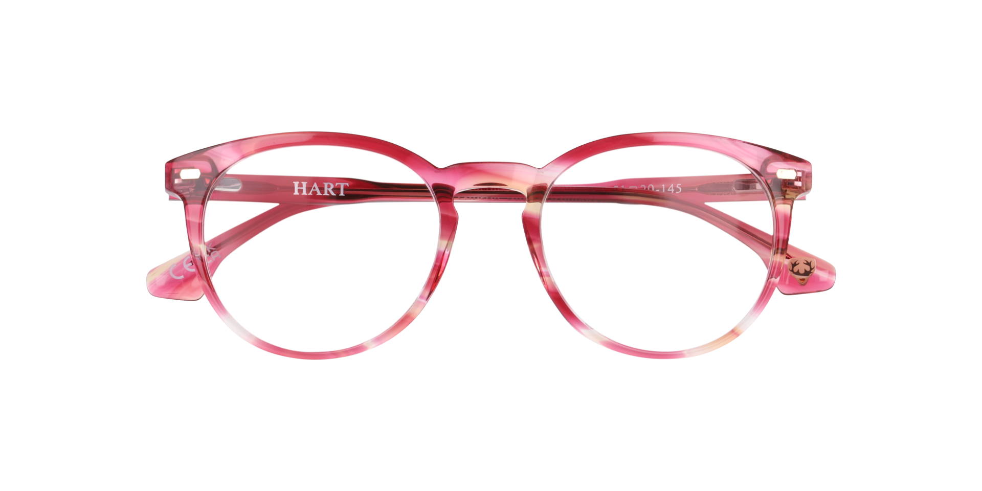 Gibson Pink & Yellow AcetateEyeglass Frames for Glasses Direct, Closed View