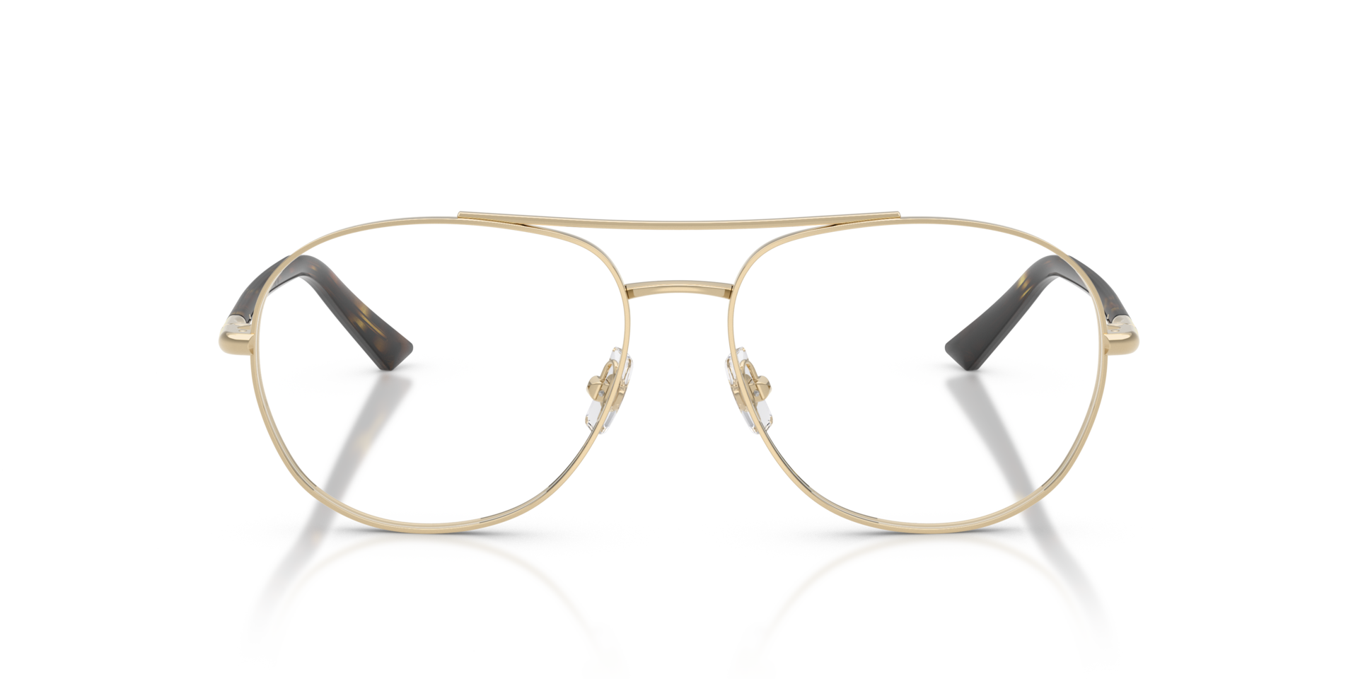 JC2021 Pale Gold MetalEyeglass Frames for Glasses Direct, Front View
