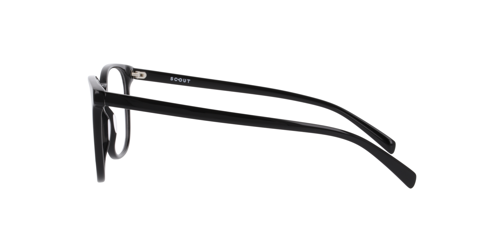 Miles Black AcetateEyeglass Frames for Glasses Direct, Side View