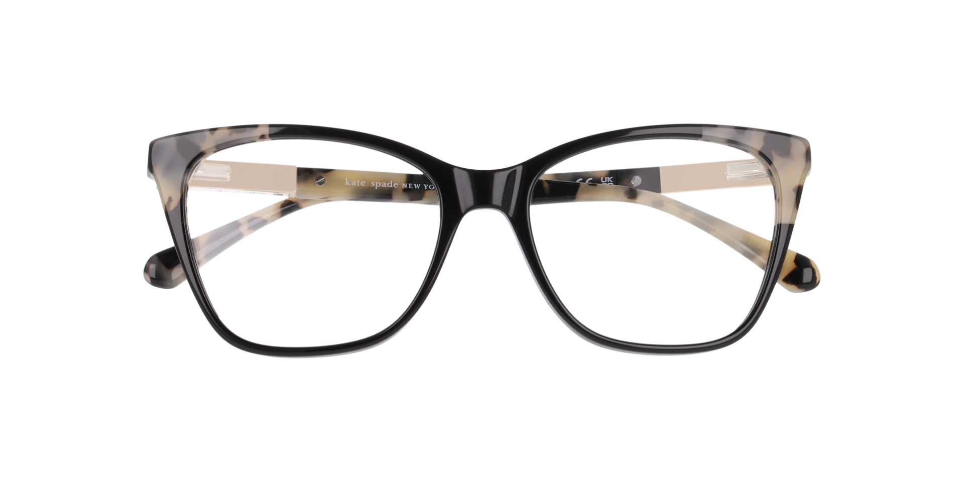 Clio/G Tortoise Black AcetateEyeglass Frames for Glasses Direct, Closed View
