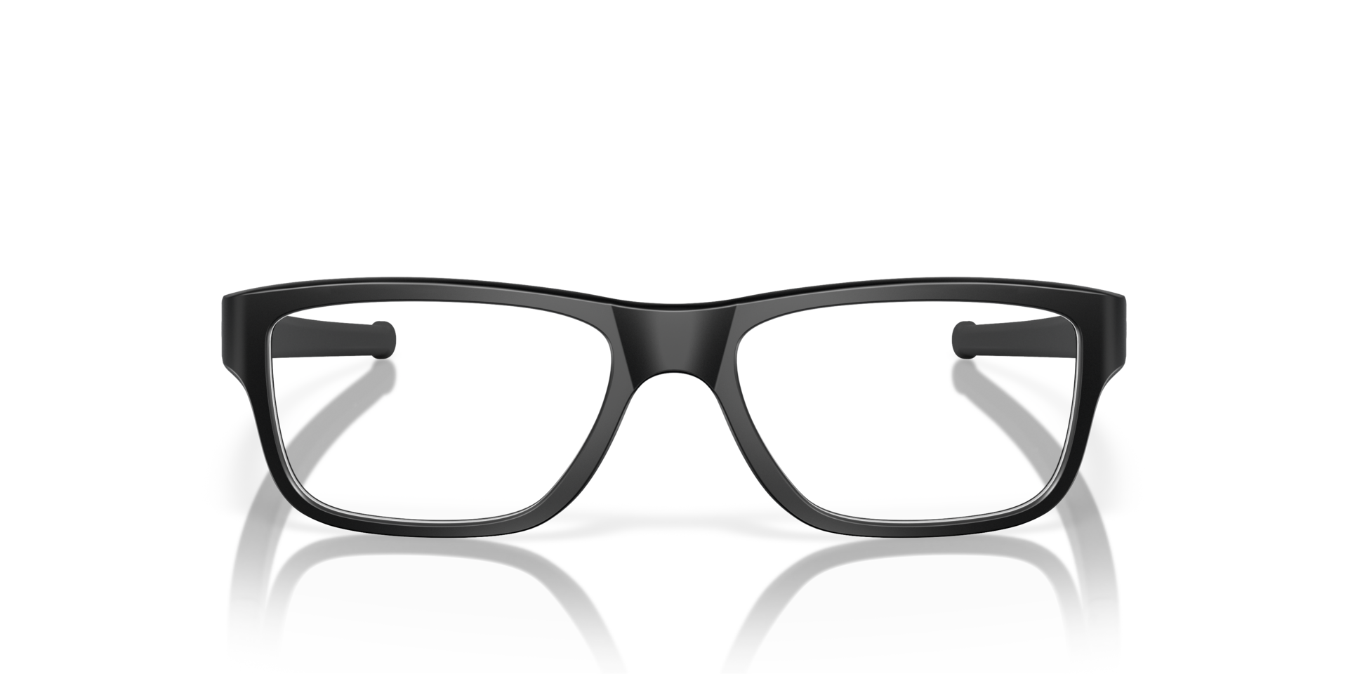 Marshal™ (TruBridge™) Satin Black PlasticEyeglass Frames for Glasses Direct, Front View