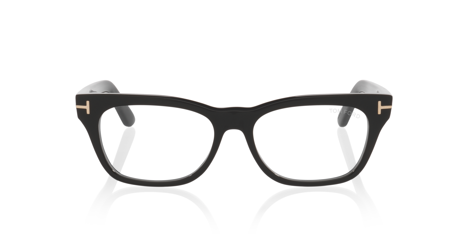 FT6131-B Black Shiny AcetateEyeglass Frames for Glasses Direct, Front View