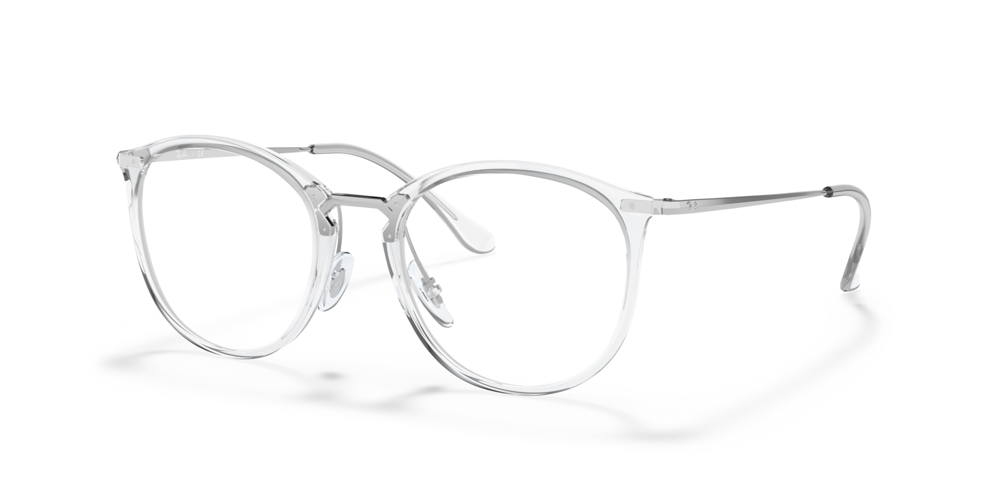 RB7140 Transparent PlasticEyeglass Frames for Glasses Direct, Angle View