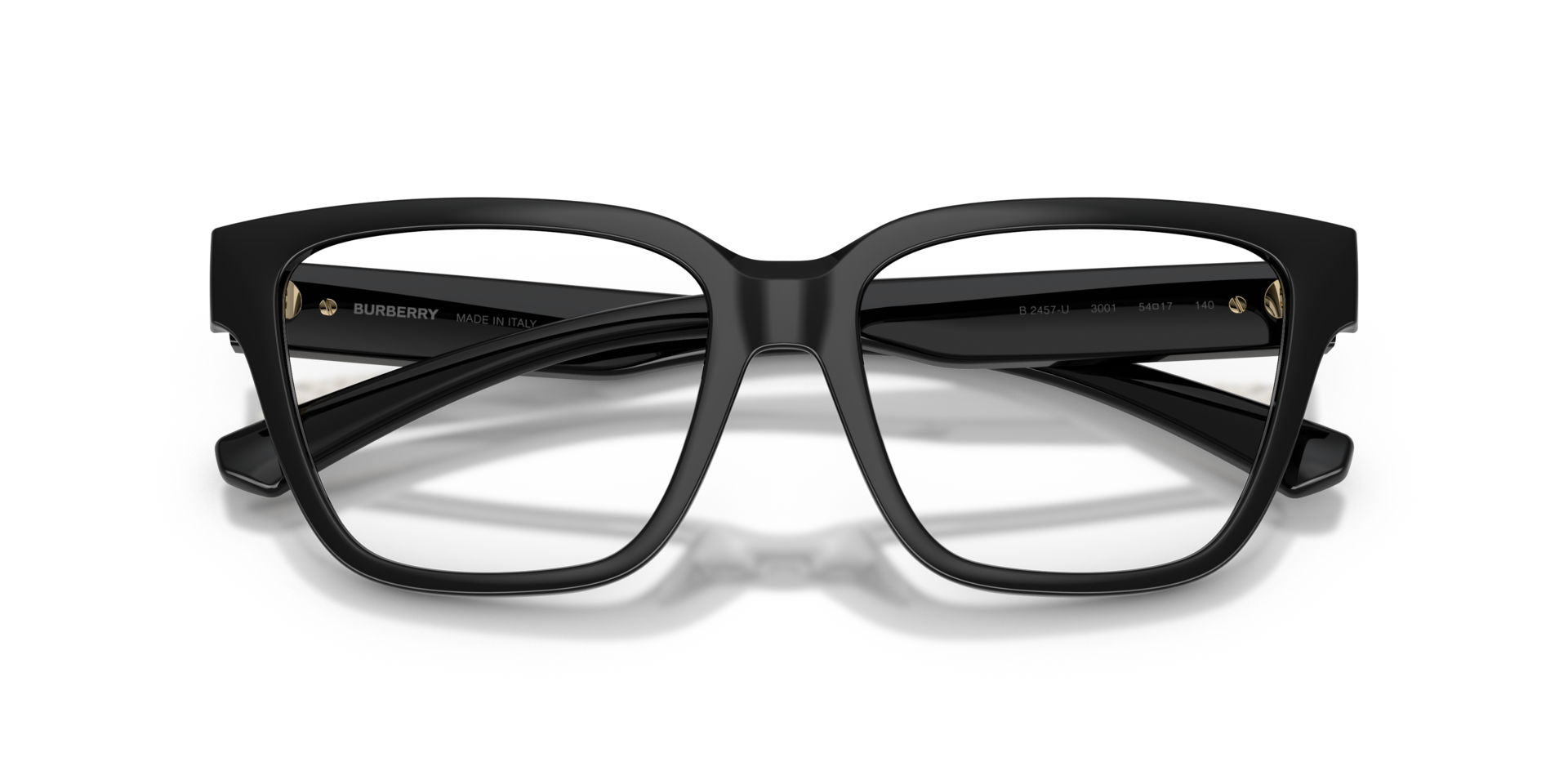 BE2457U Black PlasticEyeglass Frames for Glasses Direct, Closed View