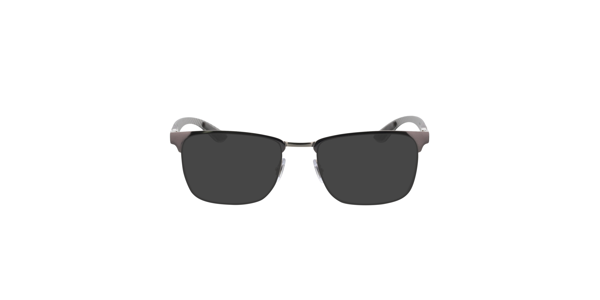 RB8421 Grey On Silver MetalEyeglass Frames for Glasses Direct, with Tinted Lenses
