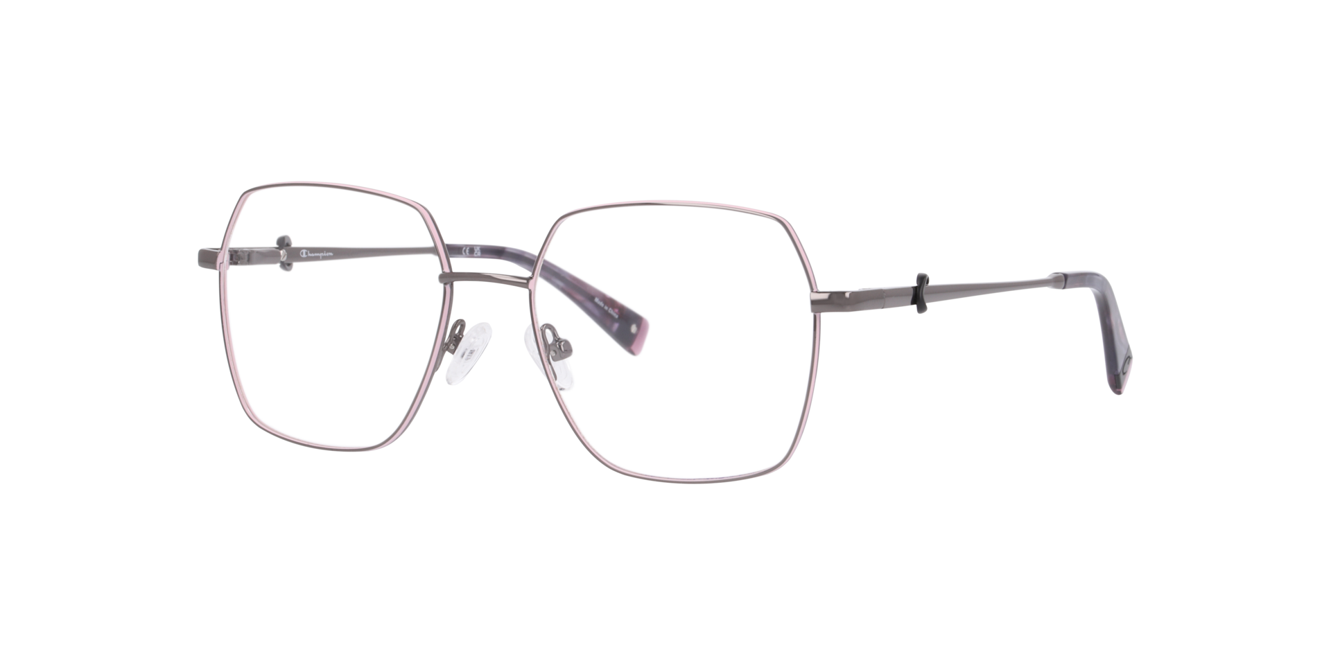 Cumai Gunmetal MetalEyeglass Frames for Glasses Direct, Angle View