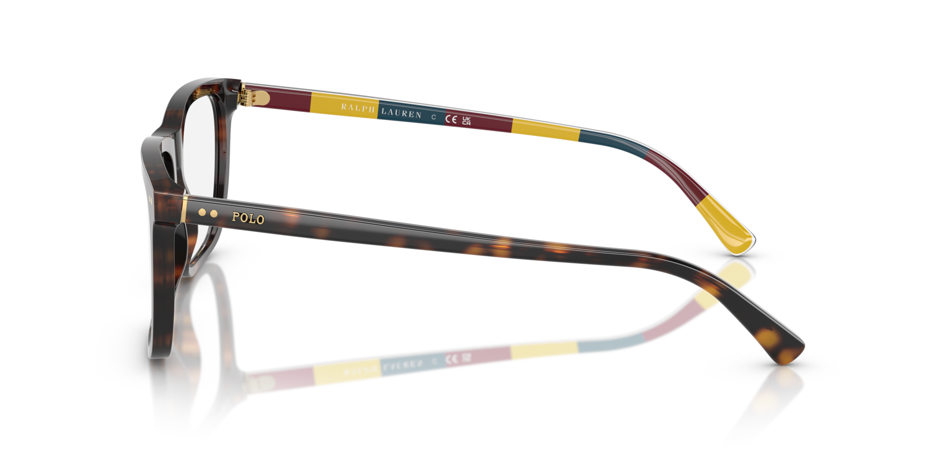 PH2282 Shiny Dark Havana AcetateEyeglass Frames for Glasses Direct, Side View