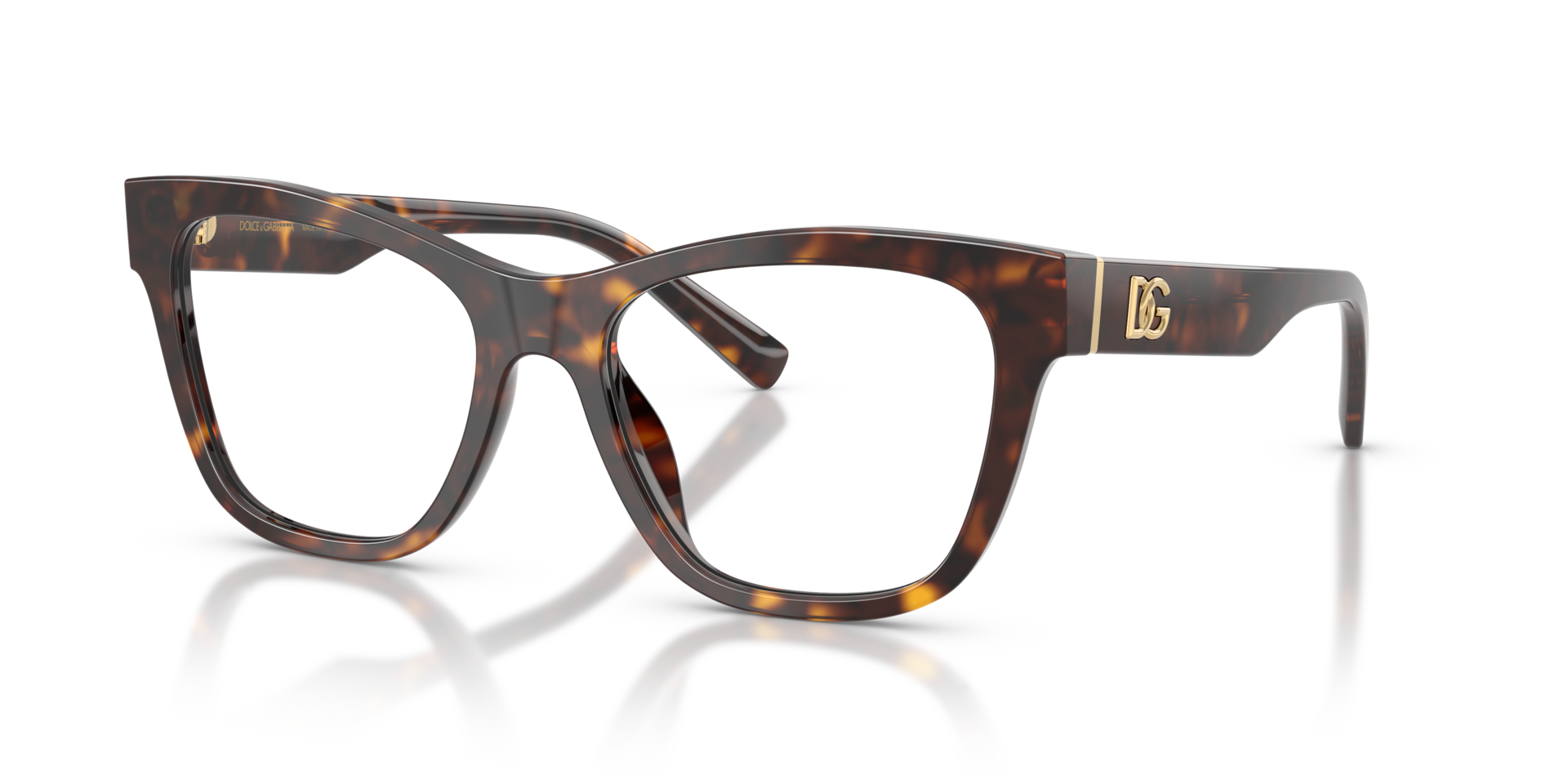 DG3430 Havana AcetateEyeglass Frames for Glasses Direct, Angle View