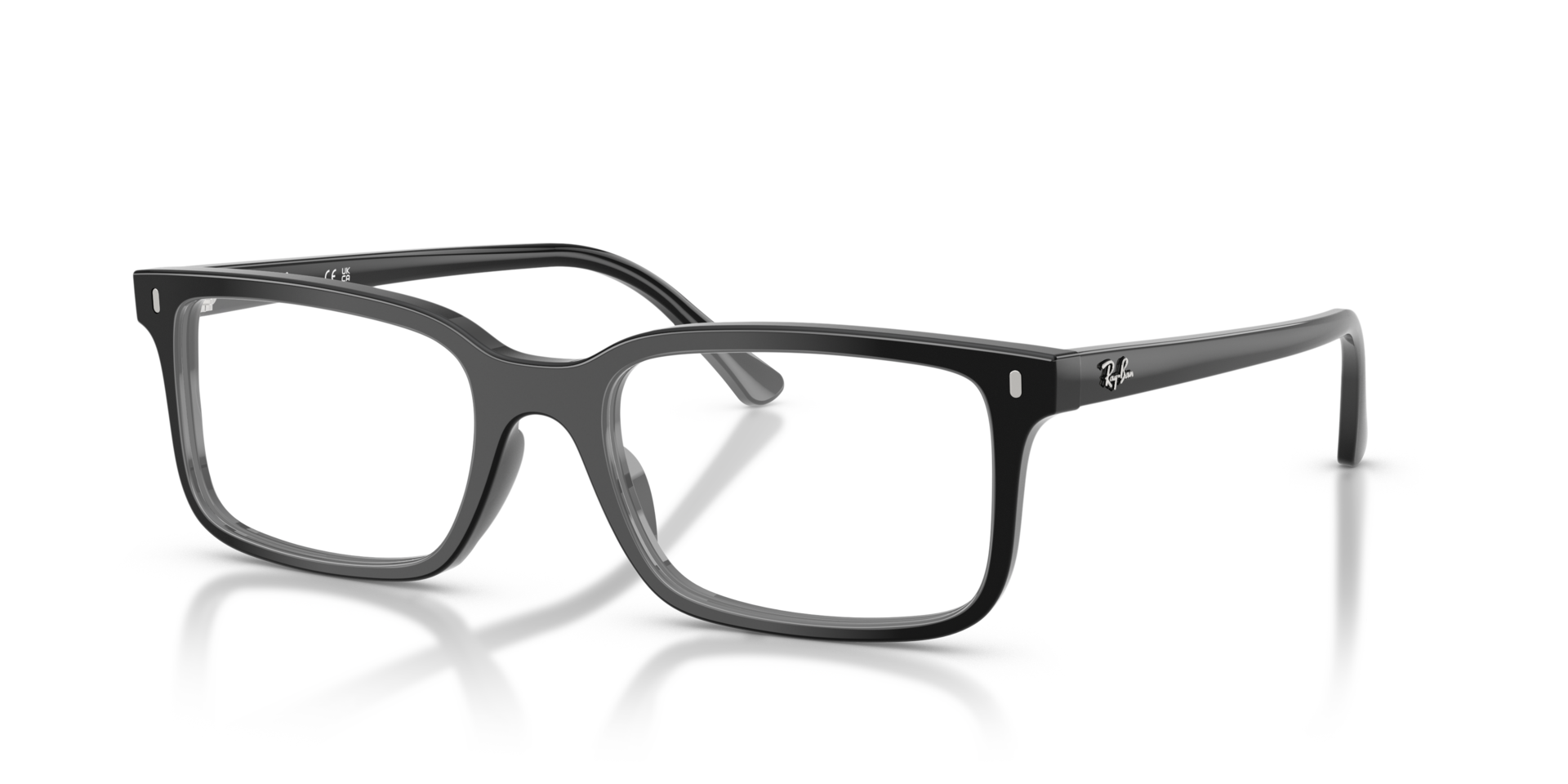 RB5445 Black AcetateEyeglass Frames for Glasses Direct, Angle View