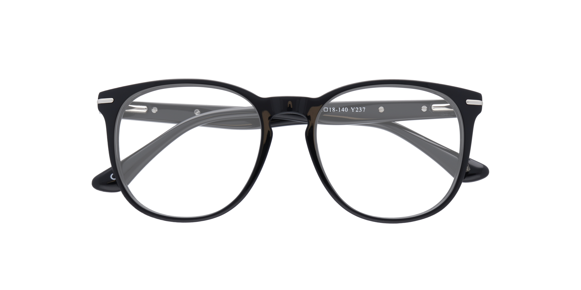 Epping Black AcetateEyeglass Frames for Glasses Direct, Closed View