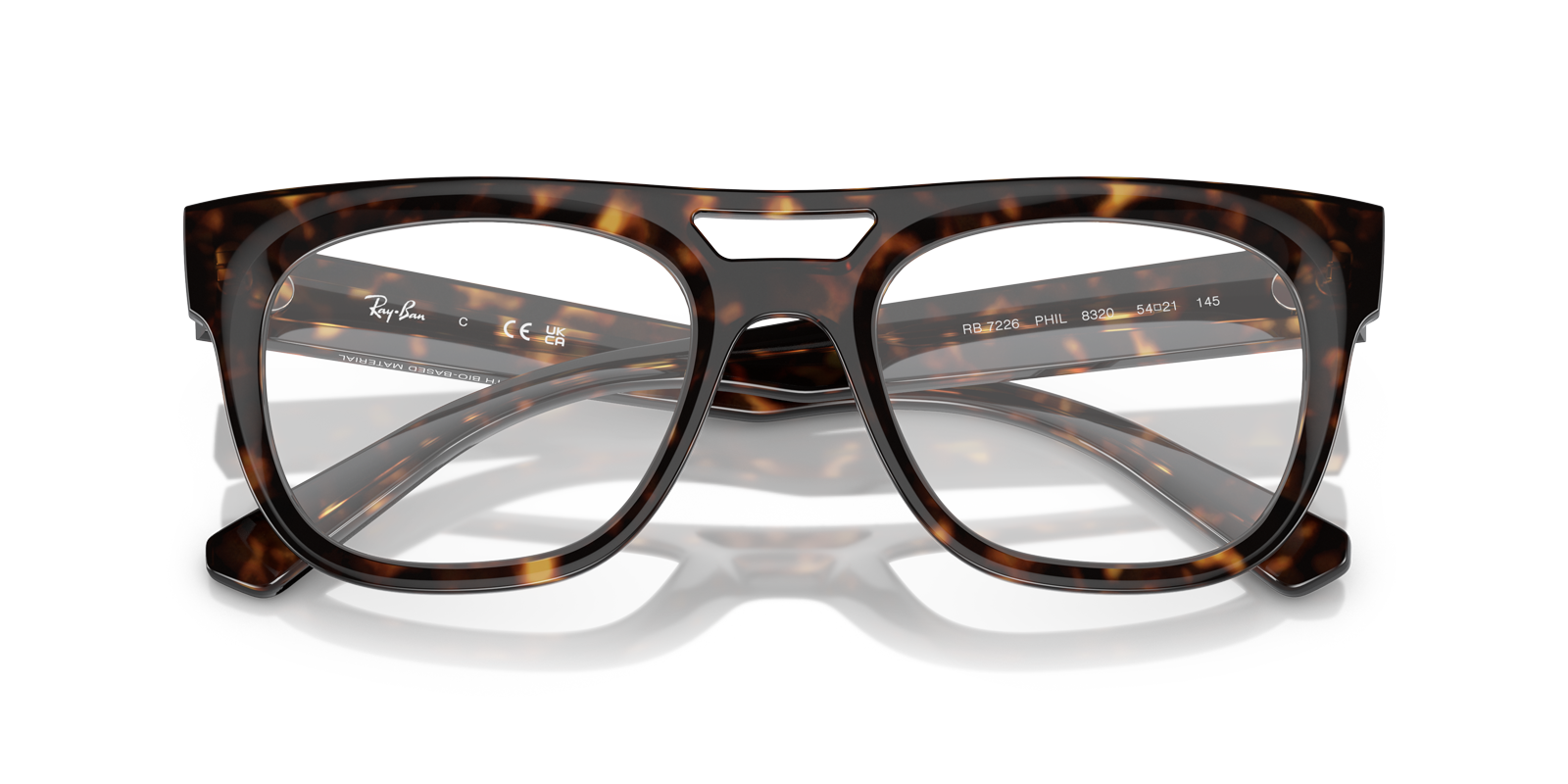 RB7226 Havana PlasticEyeglass Frames for Glasses Direct, Closed View