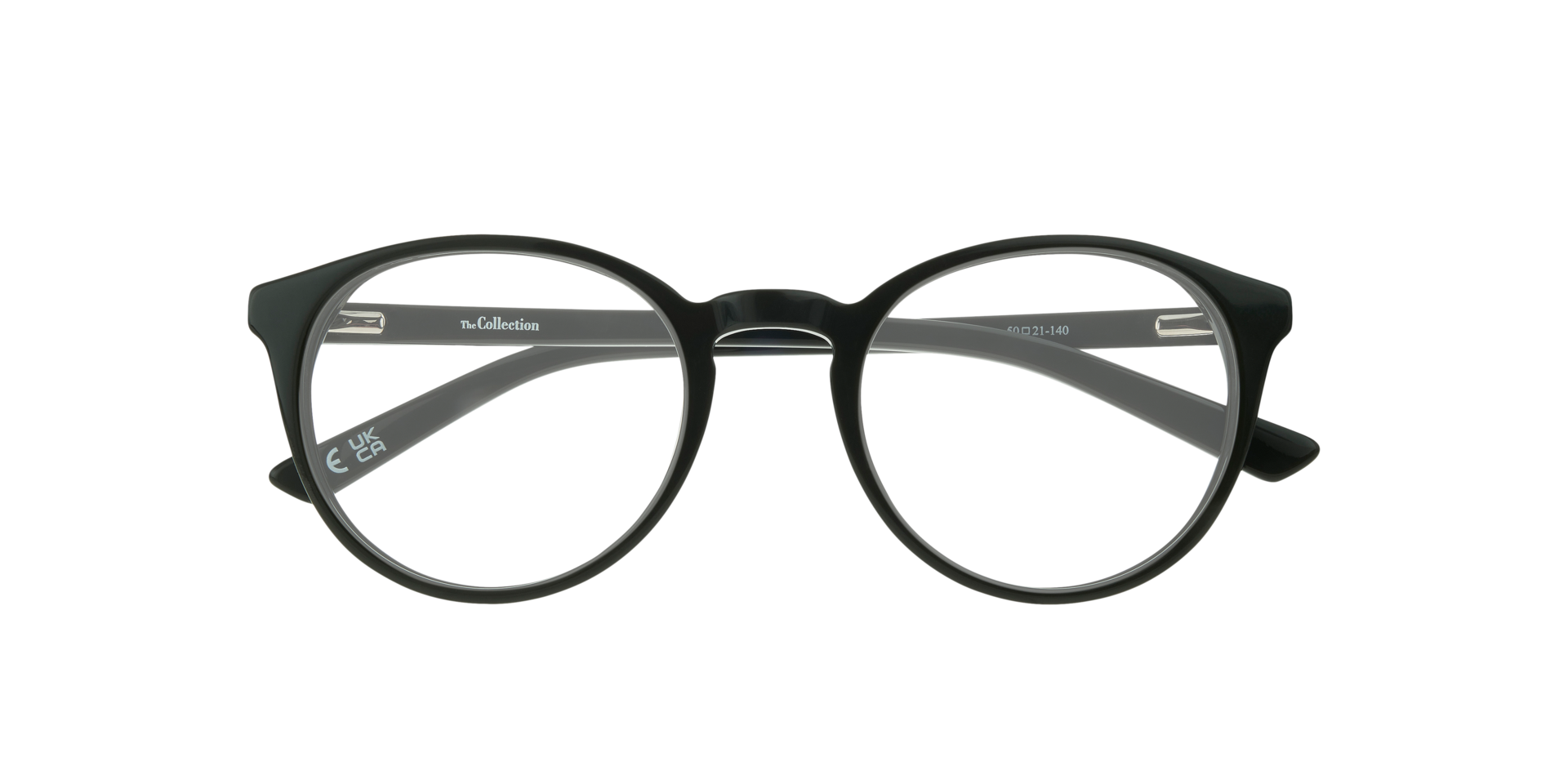 Lennon Shiny Green AcetateEyeglass Frames for Glasses Direct, Closed View