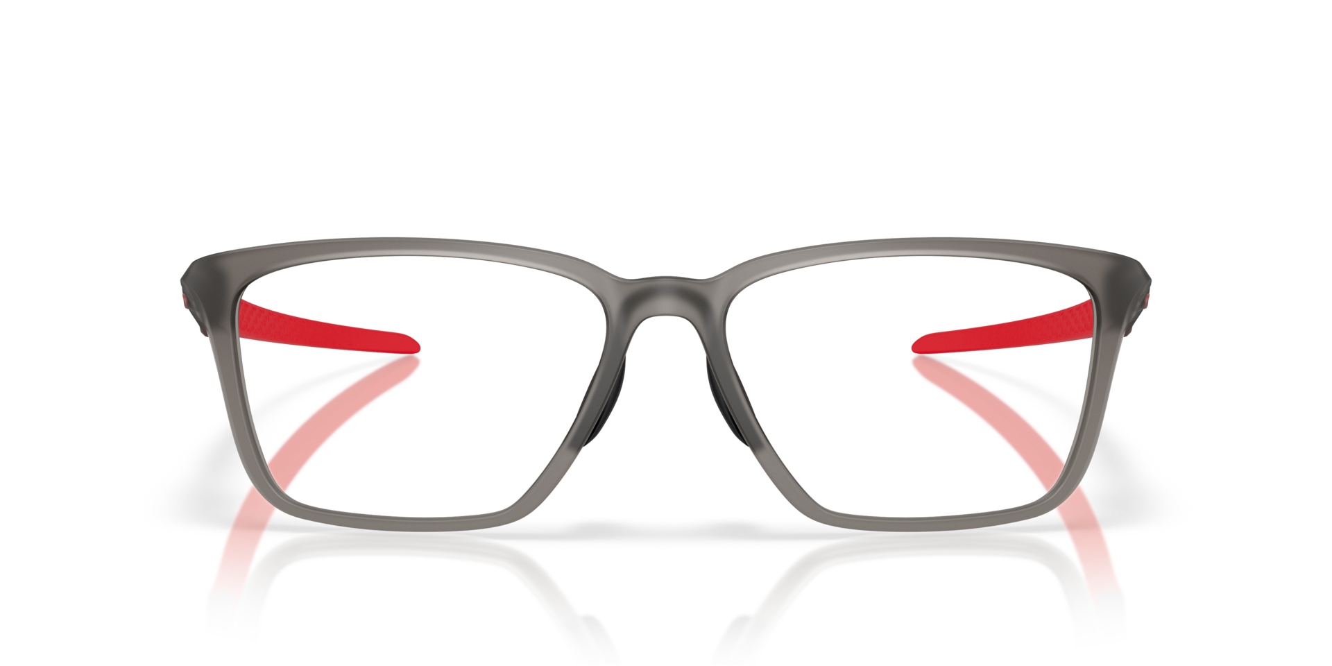 Double Down Satin Grey Smoke PlasticEyeglass Frames for Glasses Direct, Front View