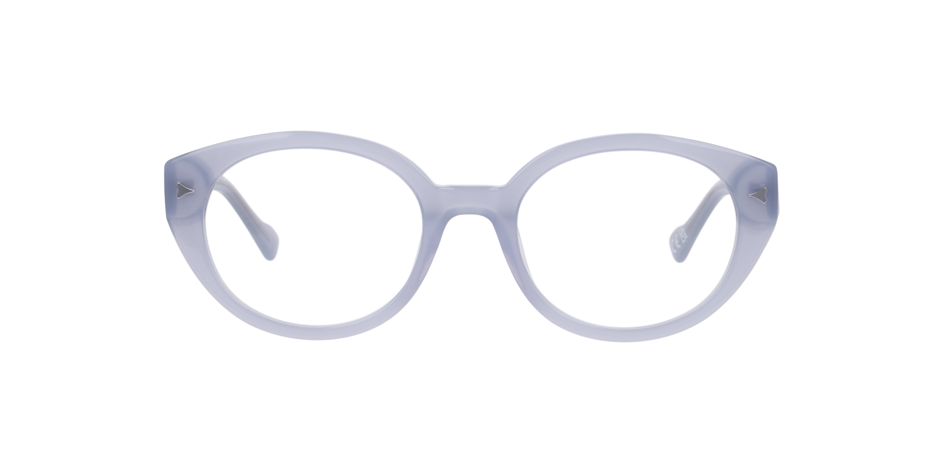 Melody Milky Light Blue AcetateEyeglass Frames for Glasses Direct, Front View