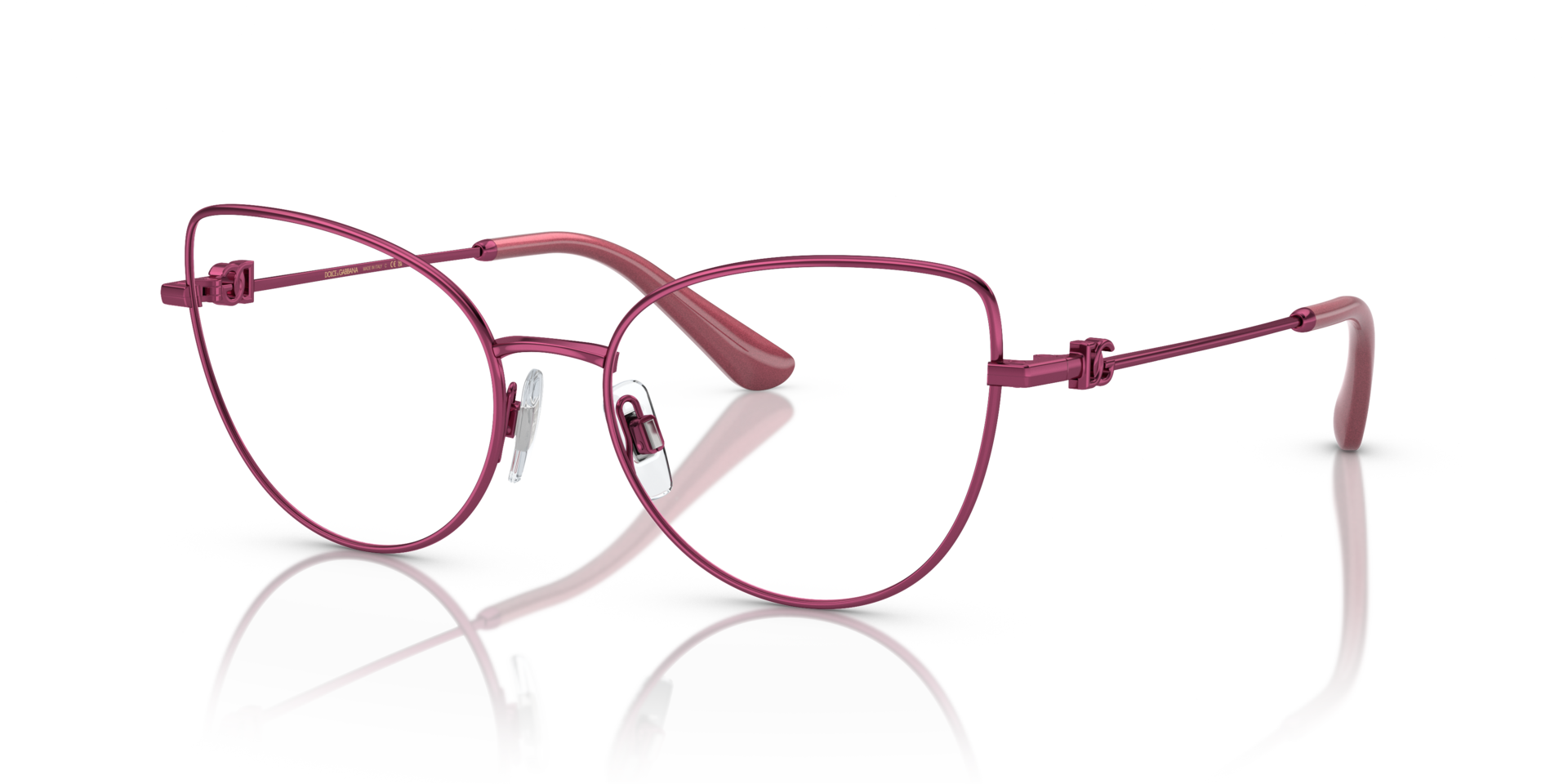 DG1347 Pink MetalEyeglass Frames for Glasses Direct, Angle View