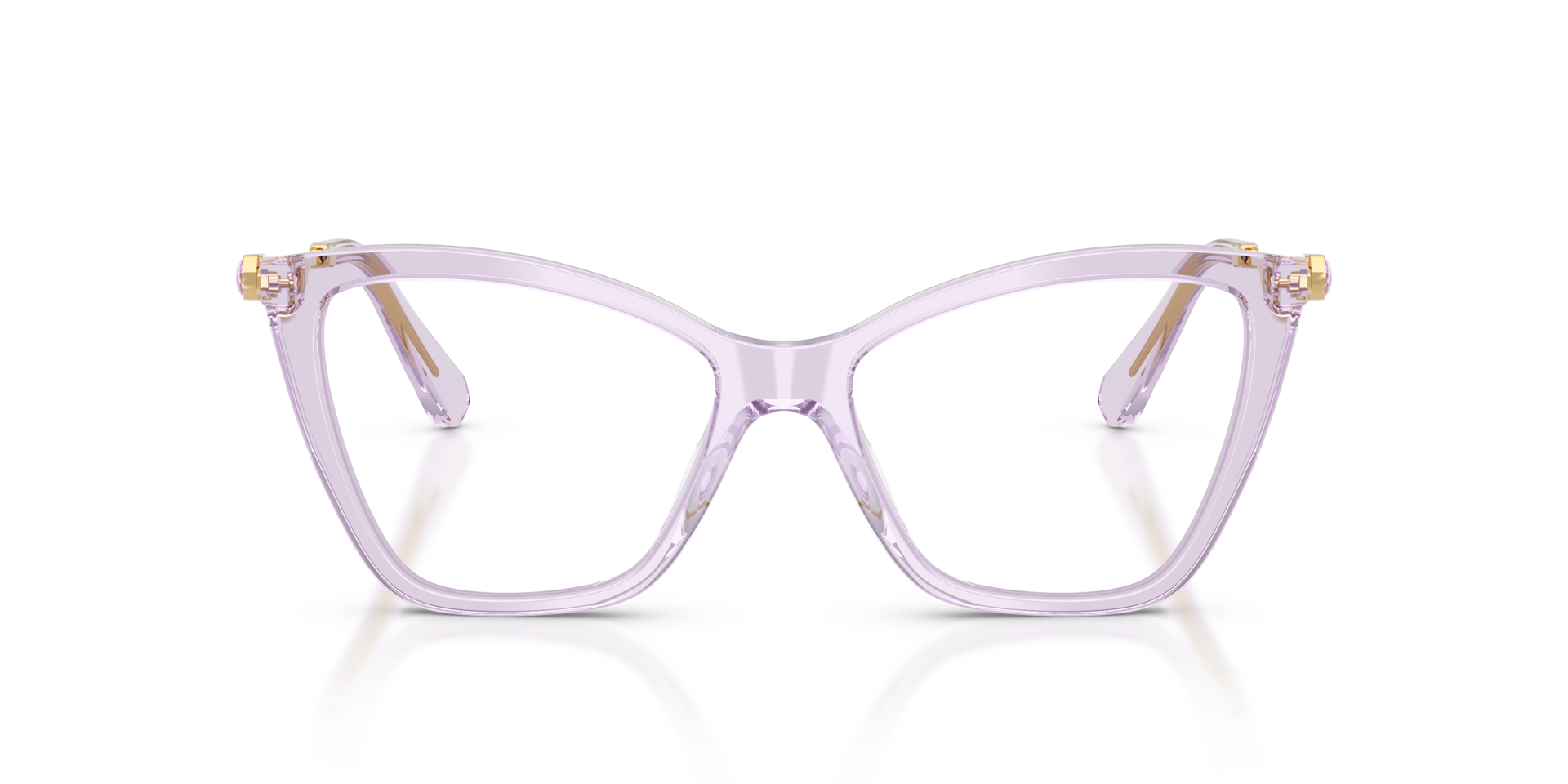 SK2051 Transparent Lilac AcetateEyeglass Frames for Glasses Direct, Front View