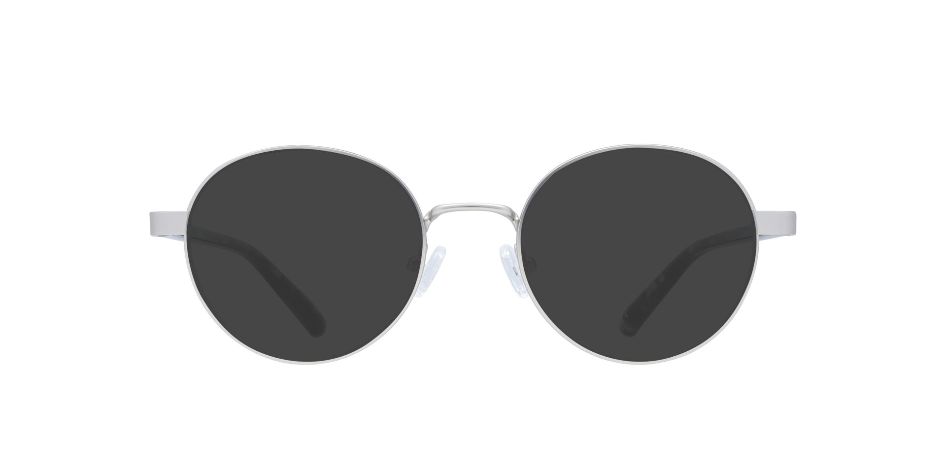 Cody Matte Silver MetalEyeglass Frames for Glasses Direct, with Tinted Lenses