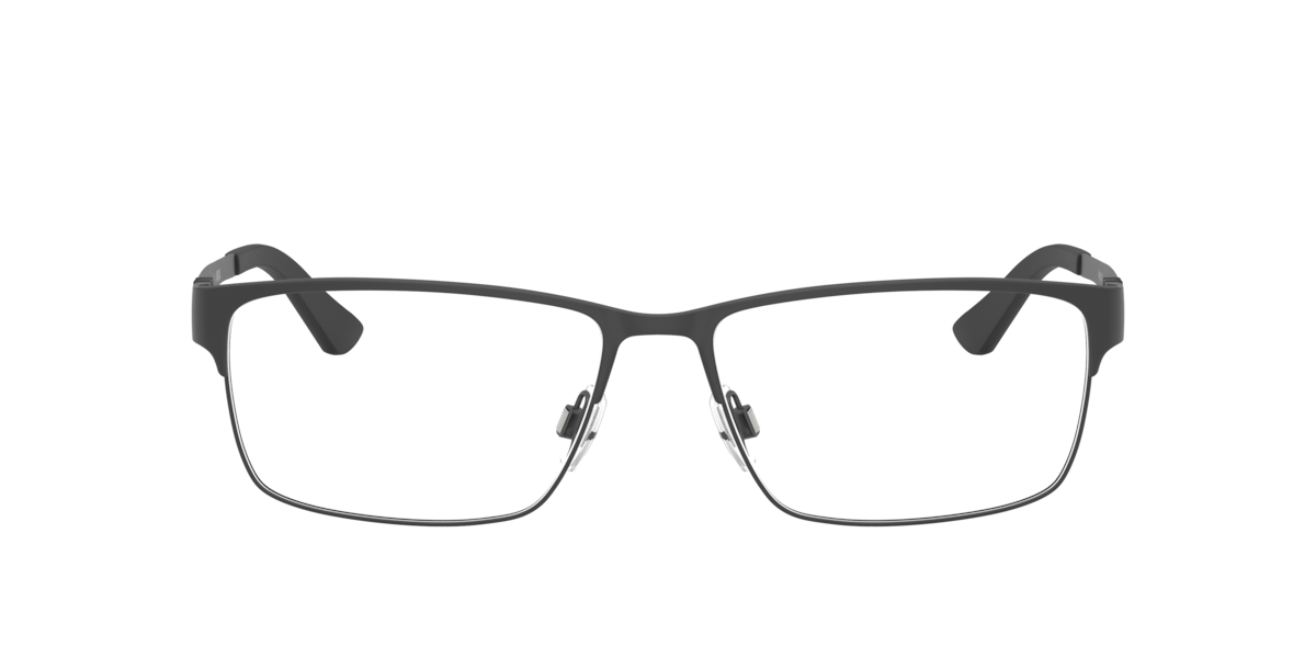 Matte Black rectangle Metal eyeglasses Online - Full Rim - PH1147