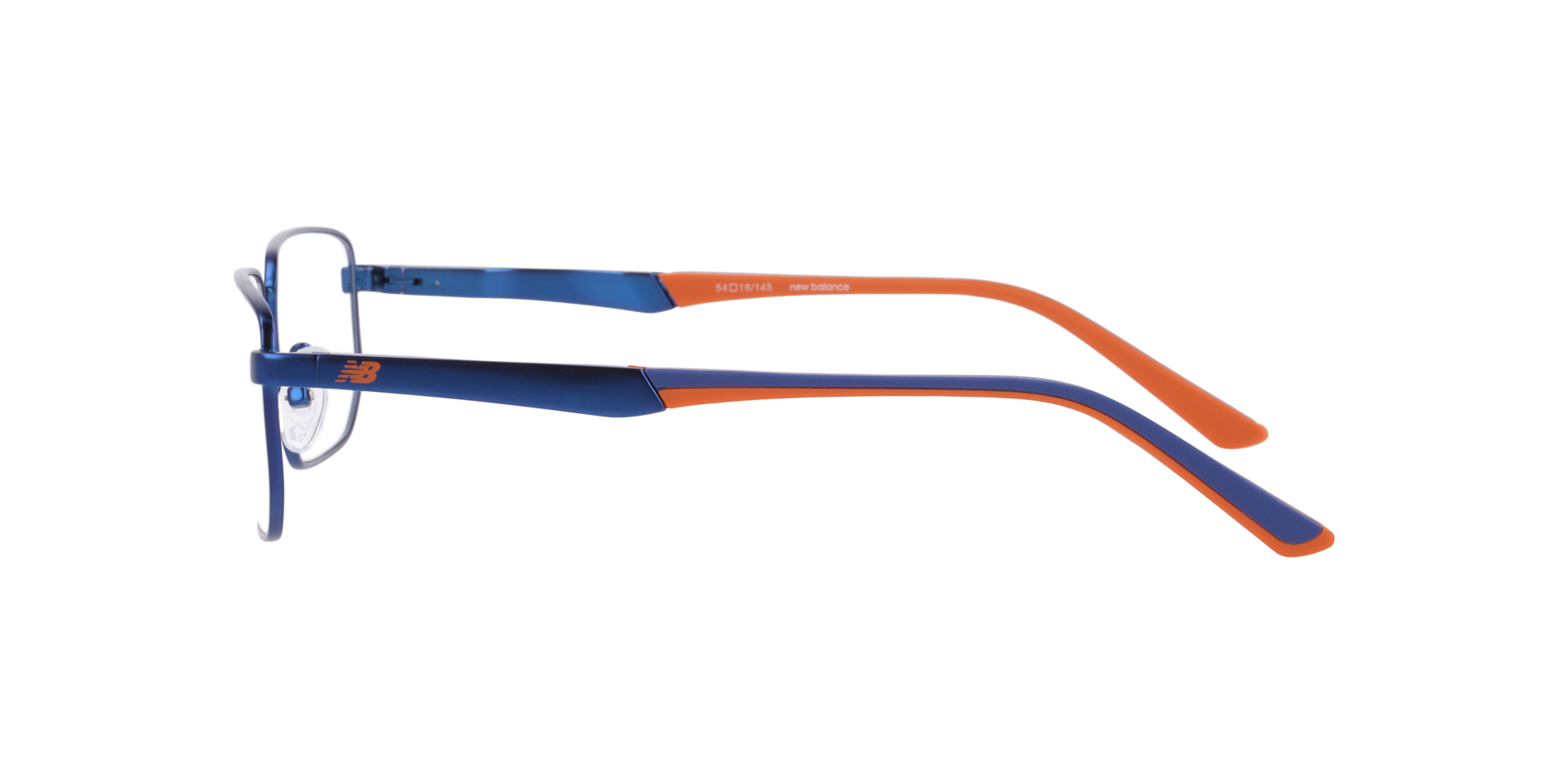 Nb4190 Blue MetalEyeglass Frames for Glasses Direct, Side View