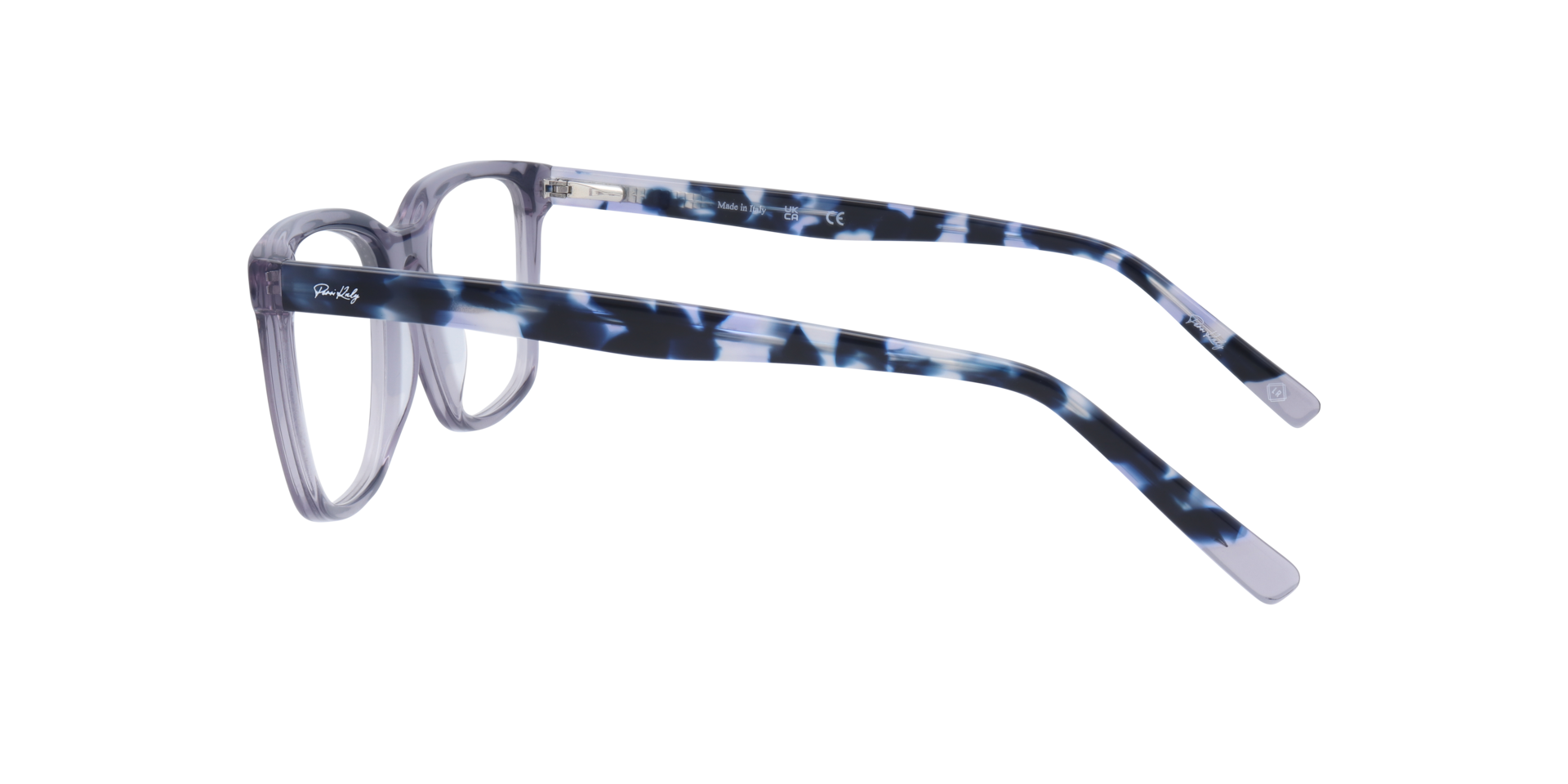 FIFTEEN Blue AcetateEyeglass Frames for Glasses Direct, Side View