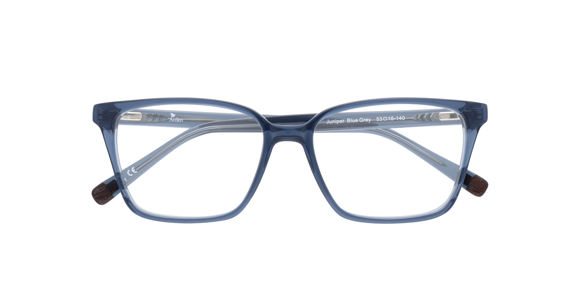 Juniper Blue Grey AcetateEyeglass Frames for Glasses Direct, Closed View