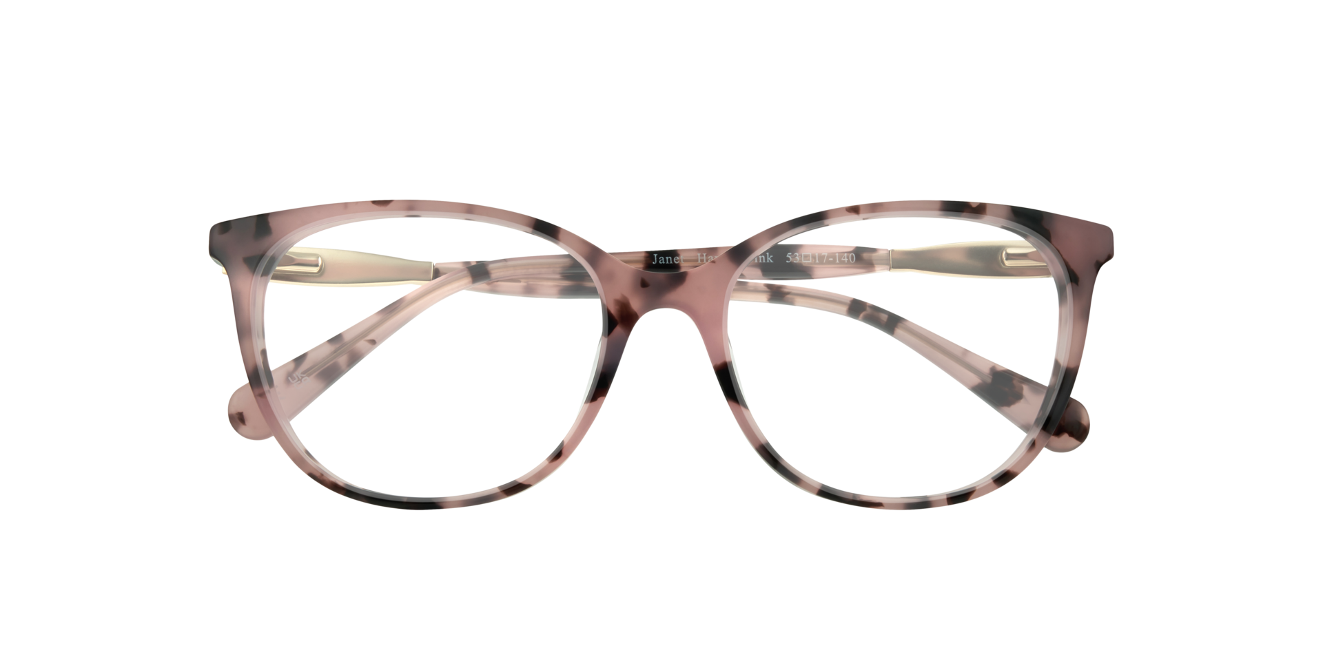 Janet Havana Pink AcetateSunglass Frames for Glasses Direct, Closed View