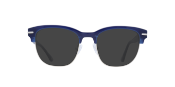 Navy Blue Greenford -  Metal Sunglasses
