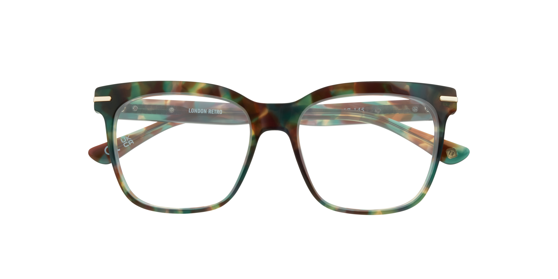 Jordan Havana Green AcetateSunglass Frames for Glasses Direct, Closed View
