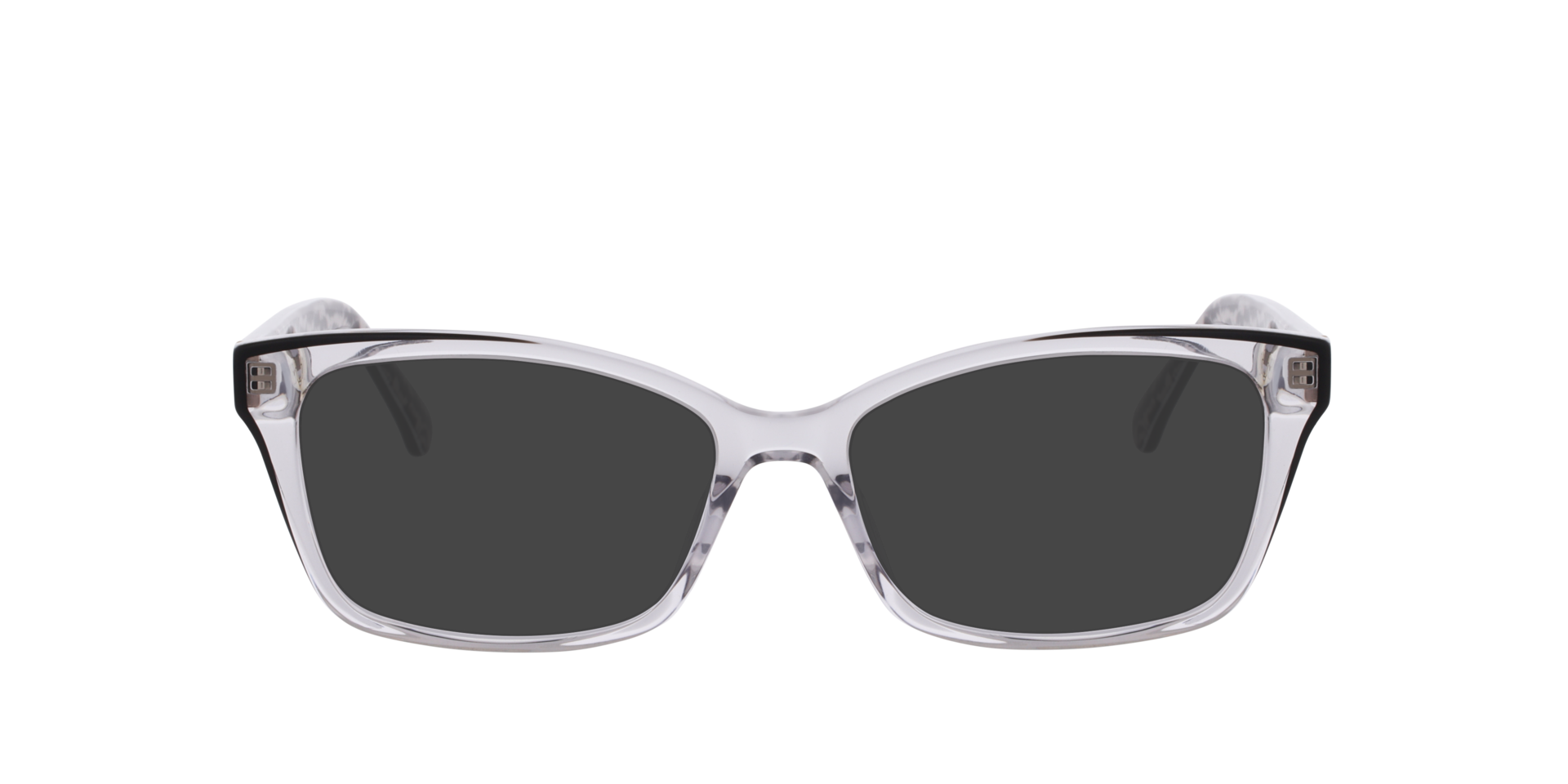 KS DEMI 2 Clear Black AcetateEyeglass Frames for Glasses Direct, with Tinted Lenses