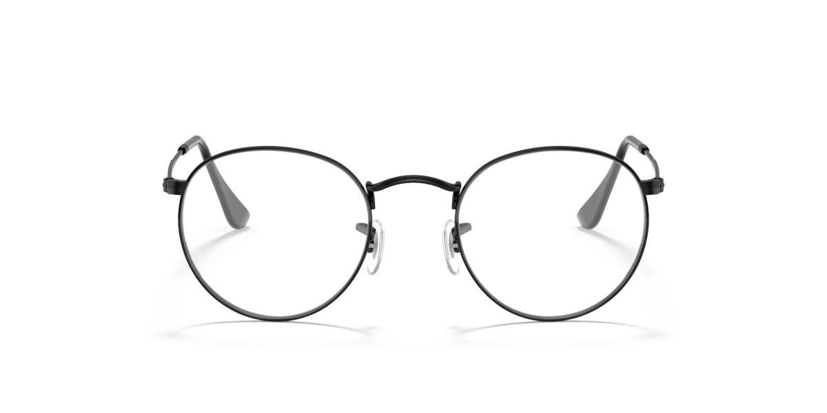 Ray-Ban Unisex Black Round Metal Eyeglasses Online - Full Rim - Rb3447v