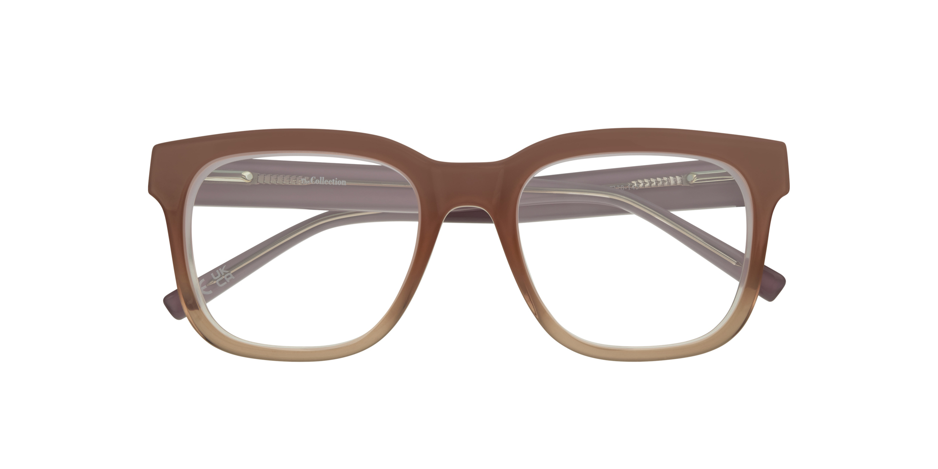 Kami Gradient Pink AcetateEyeglass Frames for Glasses Direct, Closed View