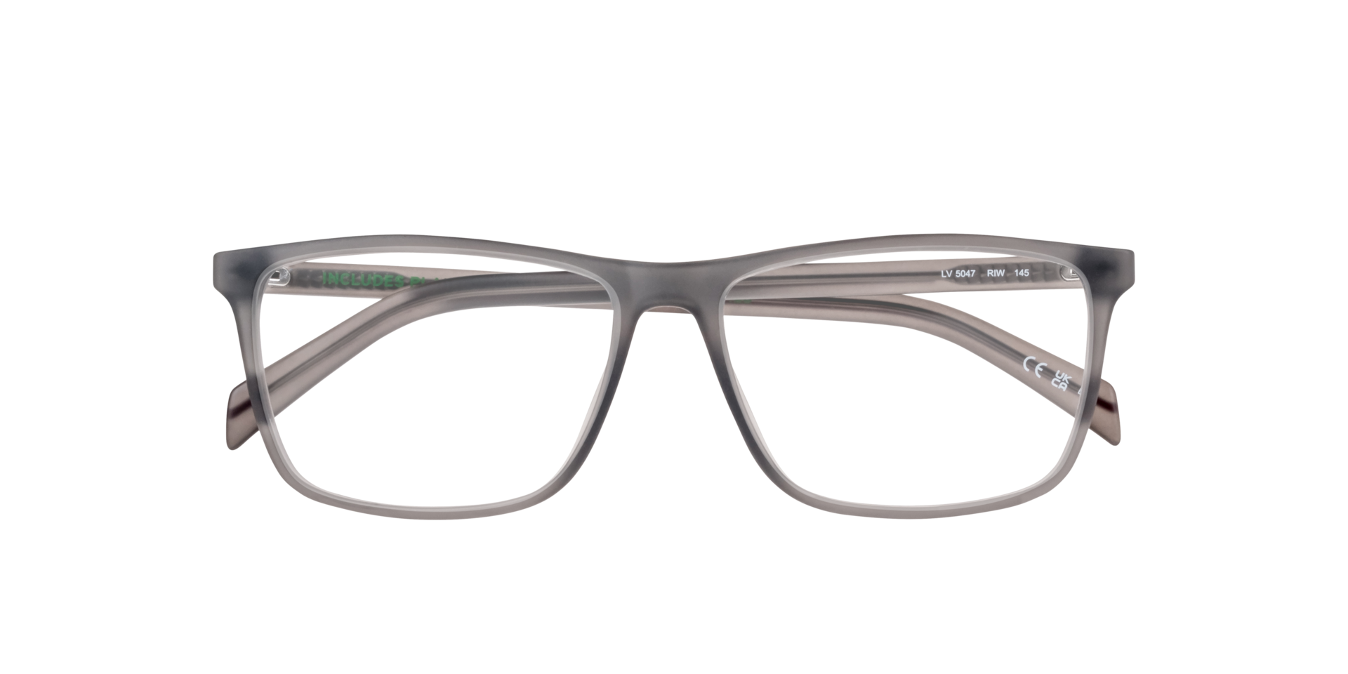 LV 5047 Silver PlasticEyeglass Frames for Glasses Direct, Closed View