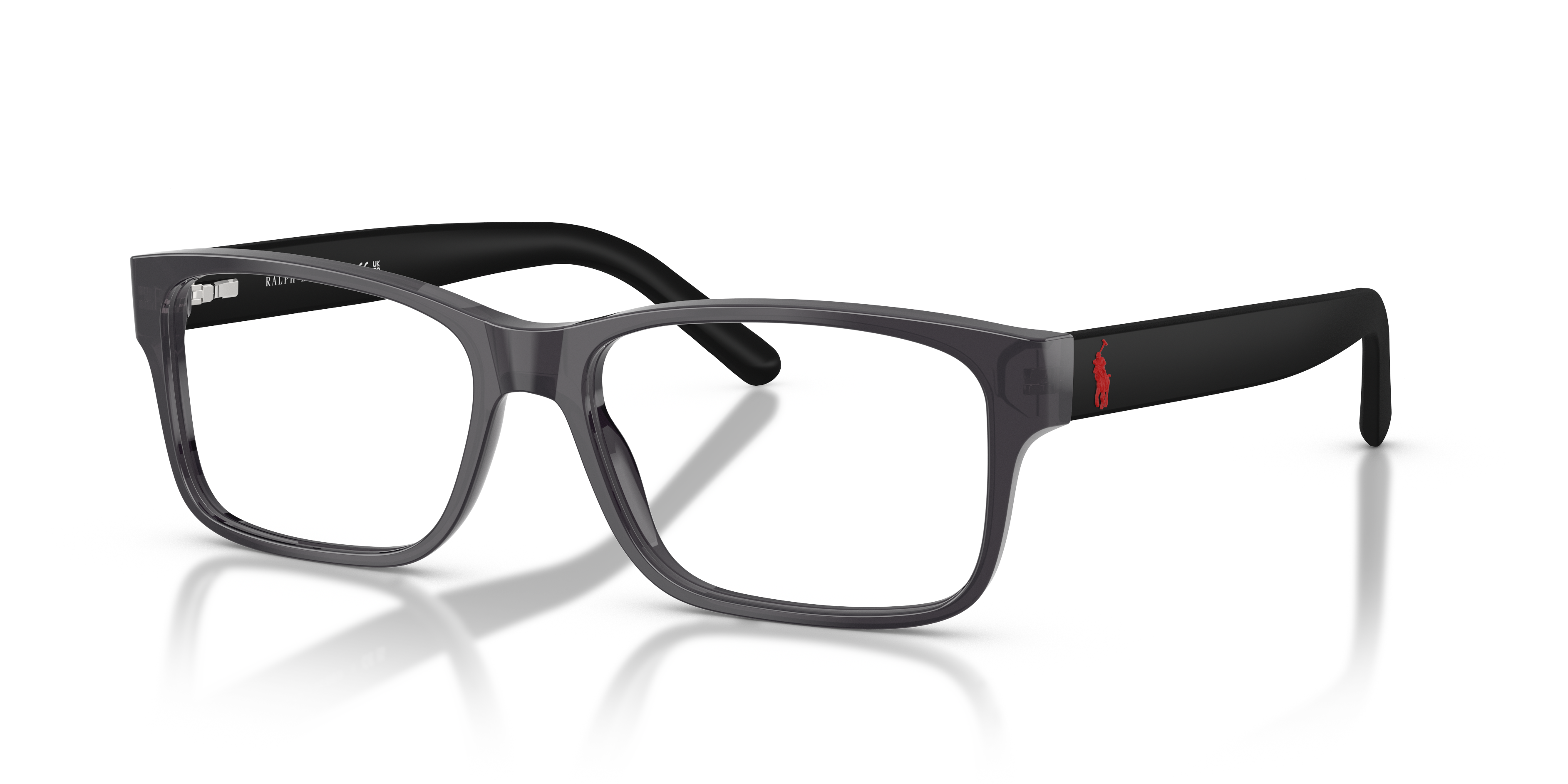 PH2117 Shiny Transparent Grey AcetateEyeglass Frames for Glasses Direct, Angle View