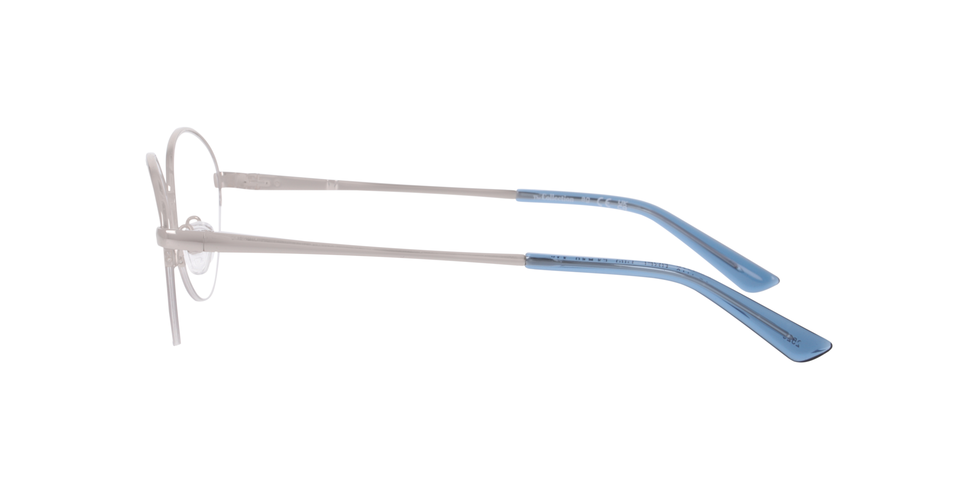 Noel Silver MetalEyeglass Frames for Glasses Direct, Side View