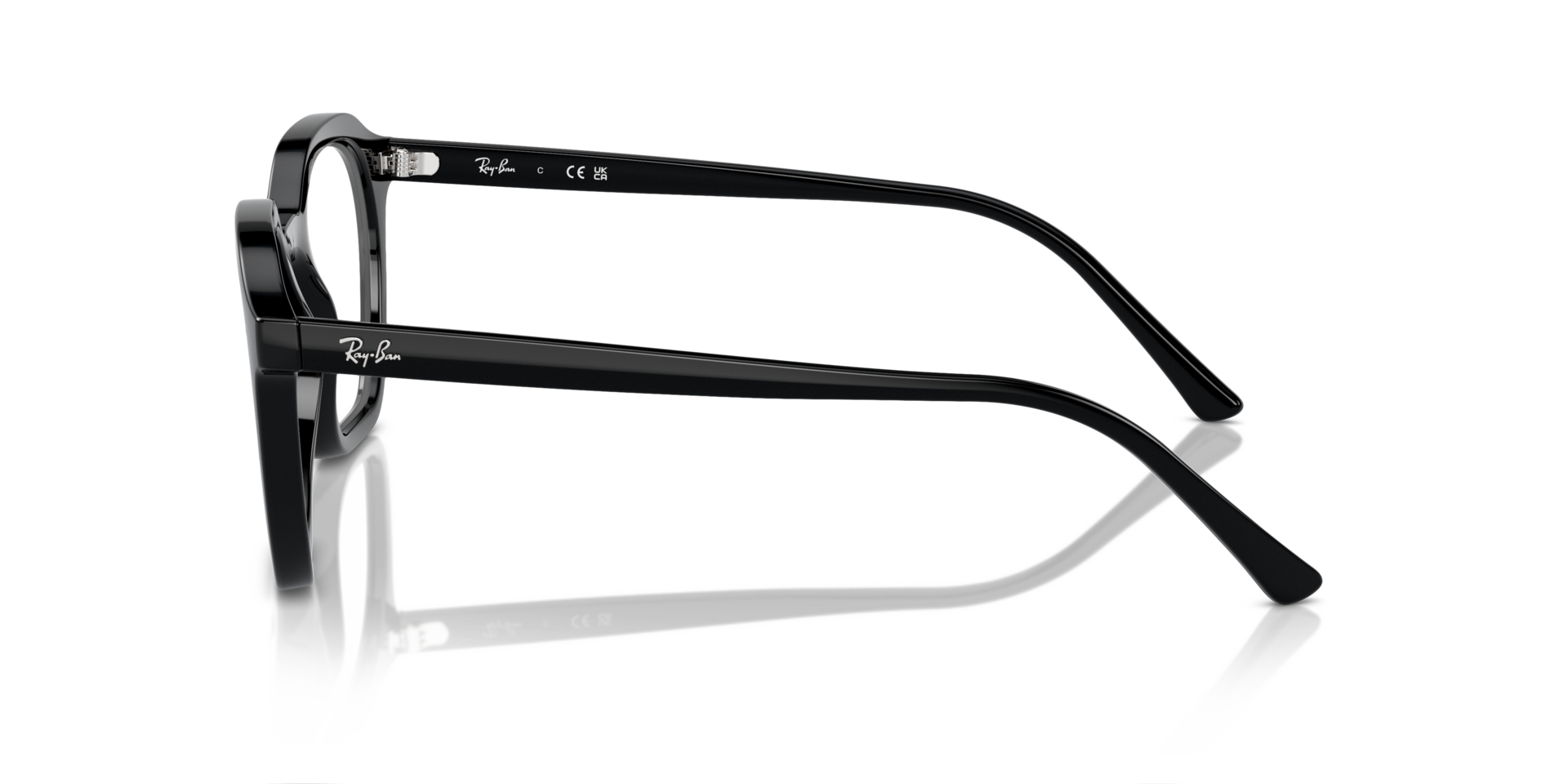 RB7238 Black PlasticSunglass Frames for Glasses Direct, Side View