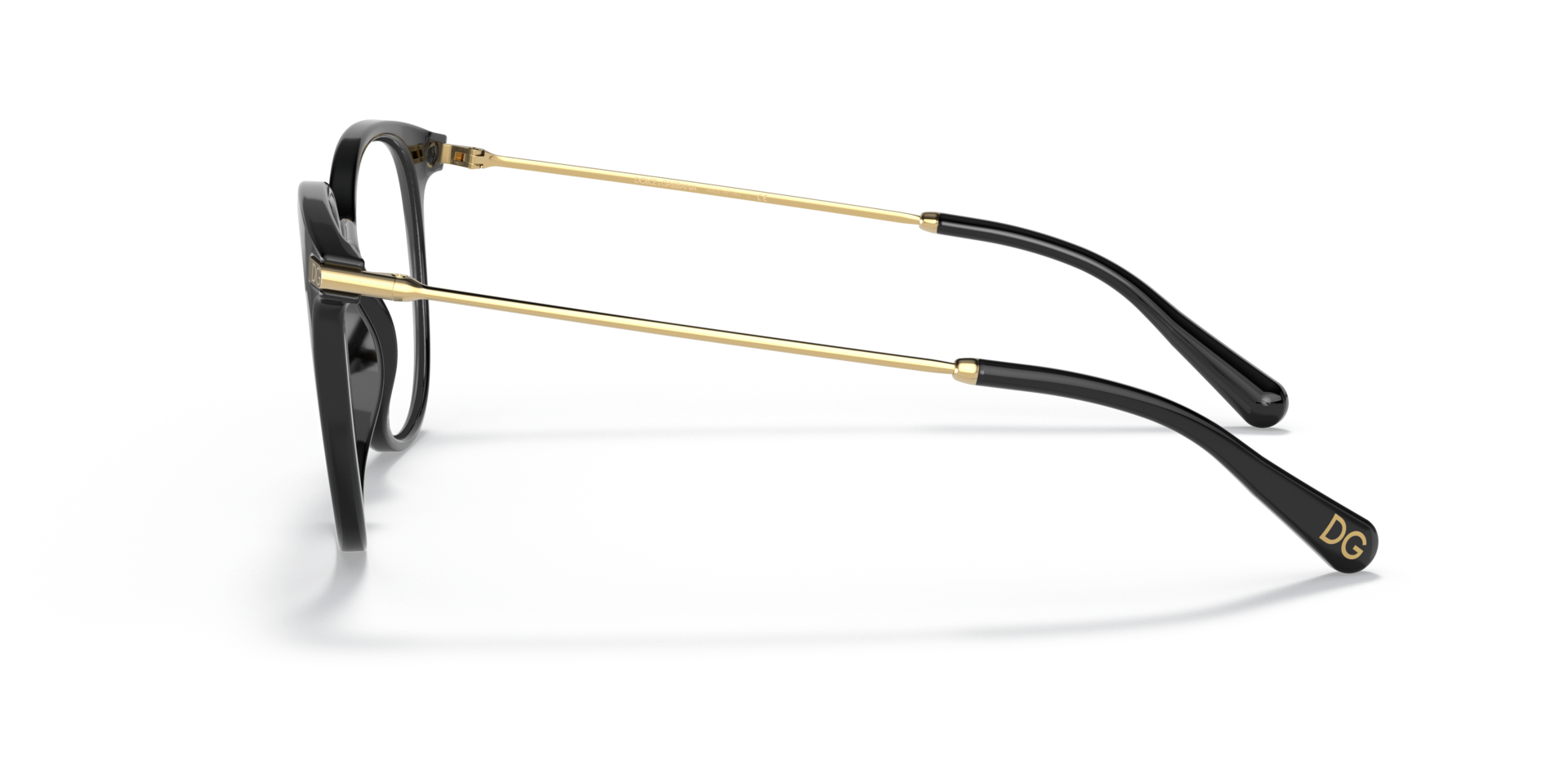 DG5071 Black PlasticEyeglass Frames for Glasses Direct, Side View