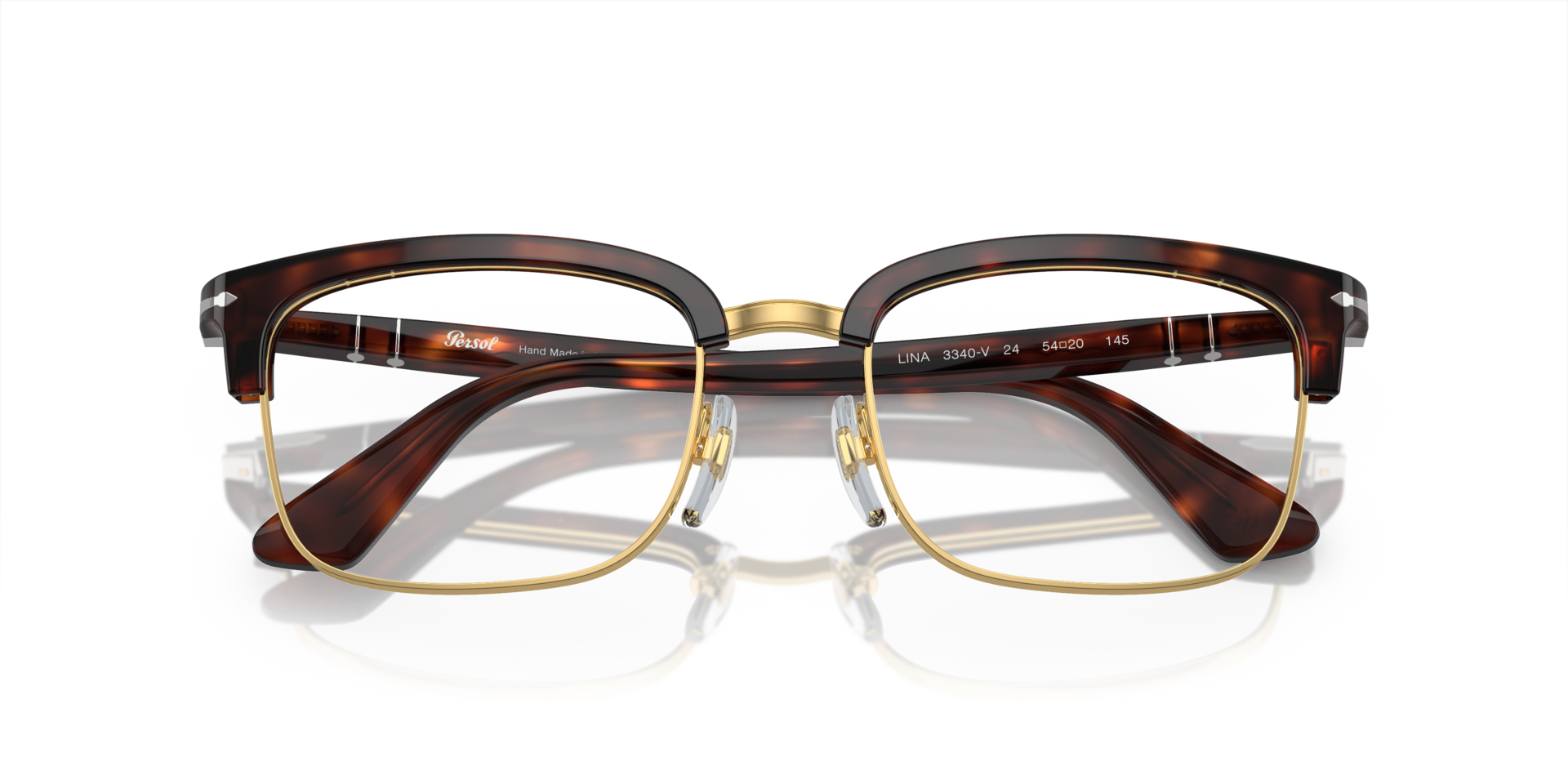 PO3340V Havana AcetateEyeglass Frames for Glasses Direct, Closed View