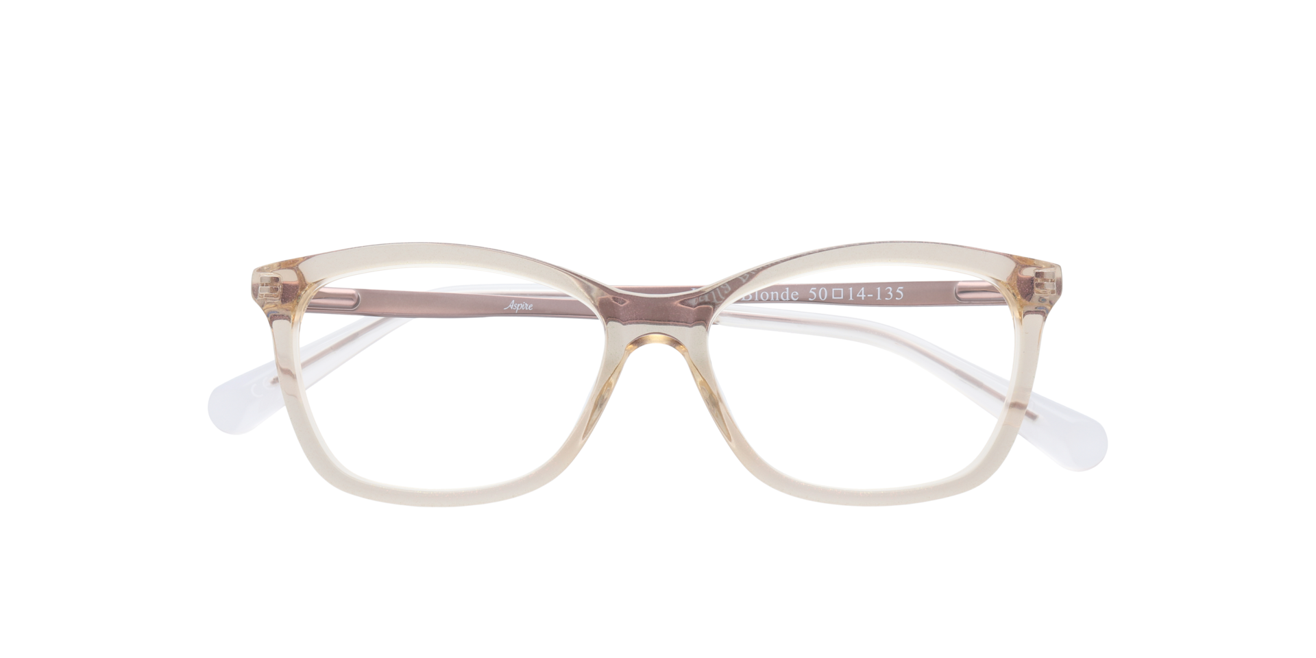 Luna Blonde AcetateEyeglass Frames for Glasses Direct, Closed View