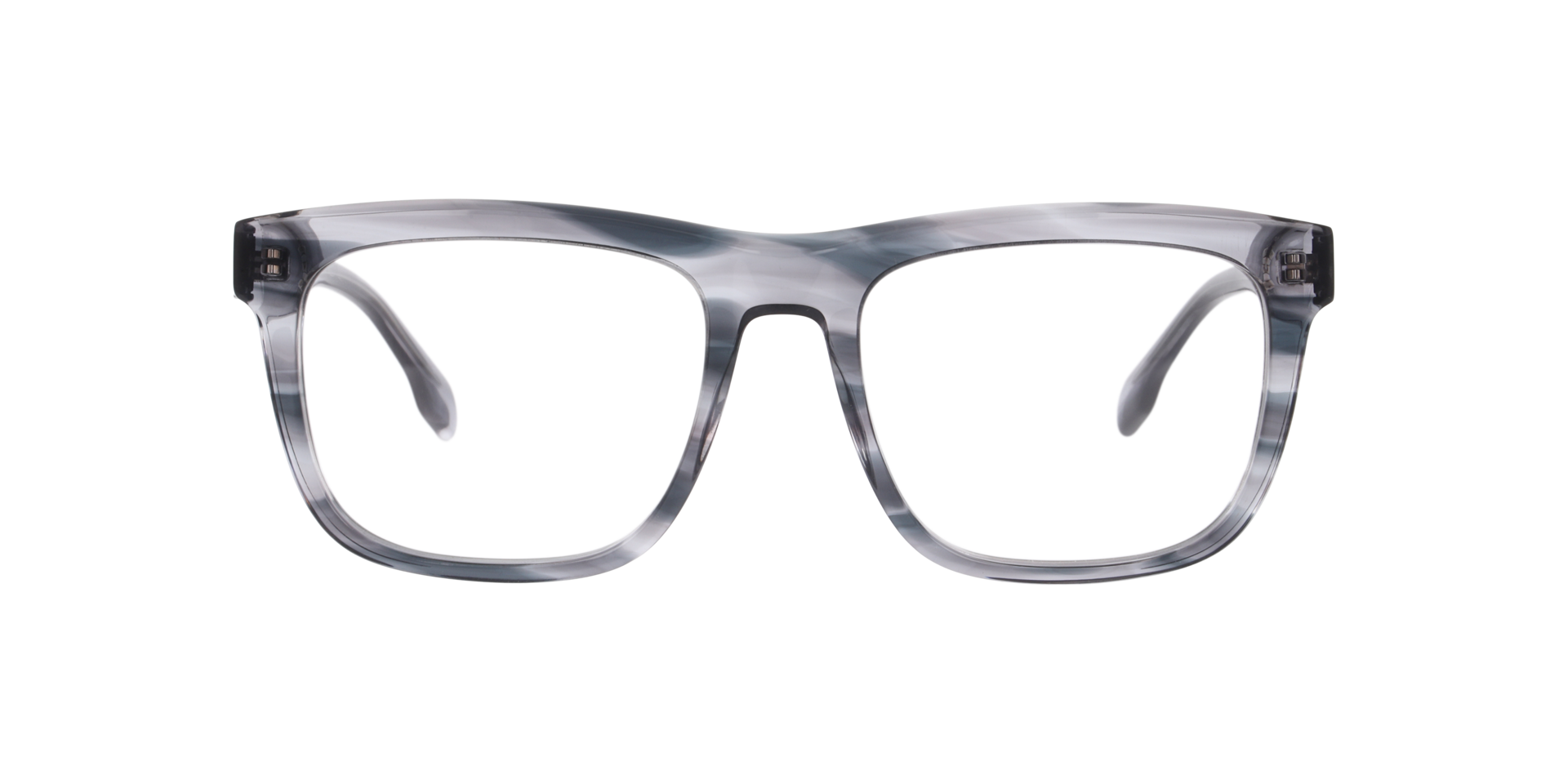 Nixon Horn Crystal Grey AcetateEyeglass Frames for Glasses Direct, Front View