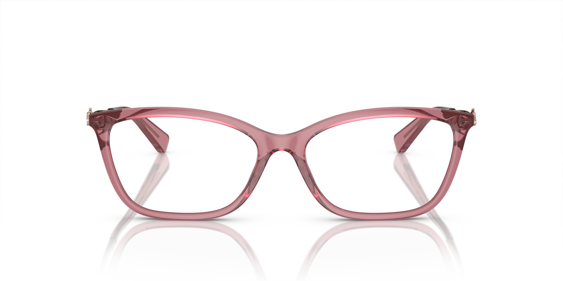 HC6146U Transparent Berry PlasticEyeglass Frames for Glasses Direct, Front View