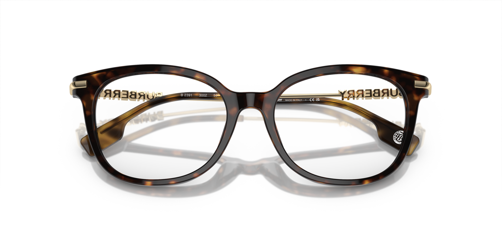 BE2391 Dark Havana AcetateEyeglass Frames for Glasses Direct, Closed View