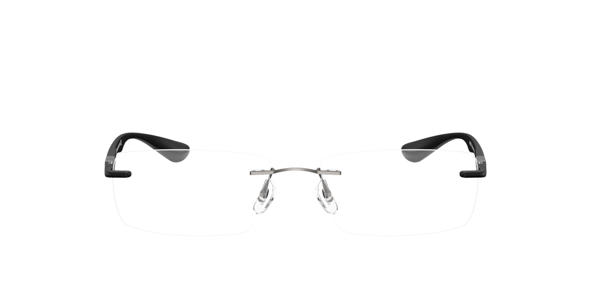 Ray-Ban Unisex Gunmetal Rectangle Titanium Eyeglasses Online - Rimless - Rb8724 - Image 1